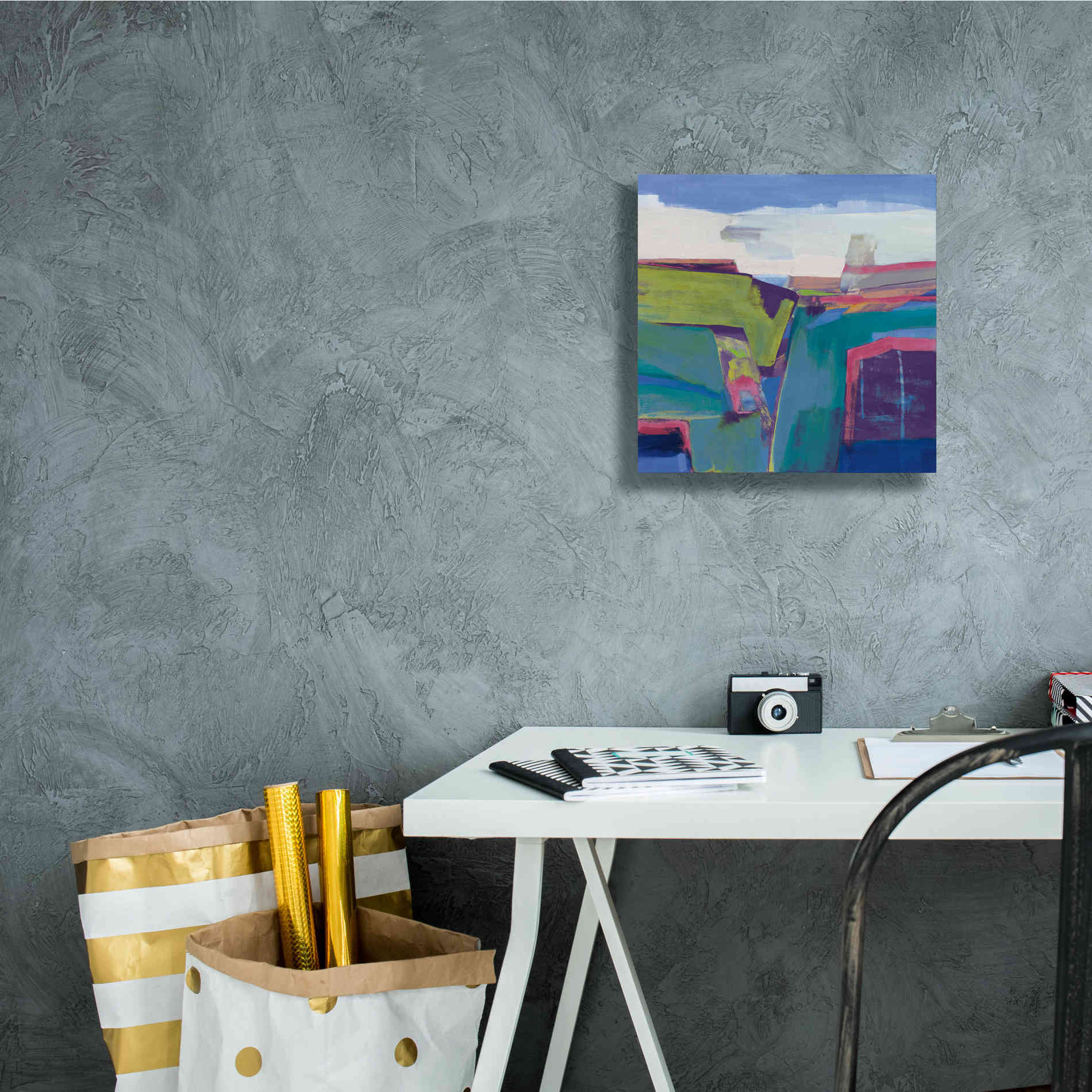 'Clear Day Bright' by Jo Maye, Canvas Wall Art,12 x 12