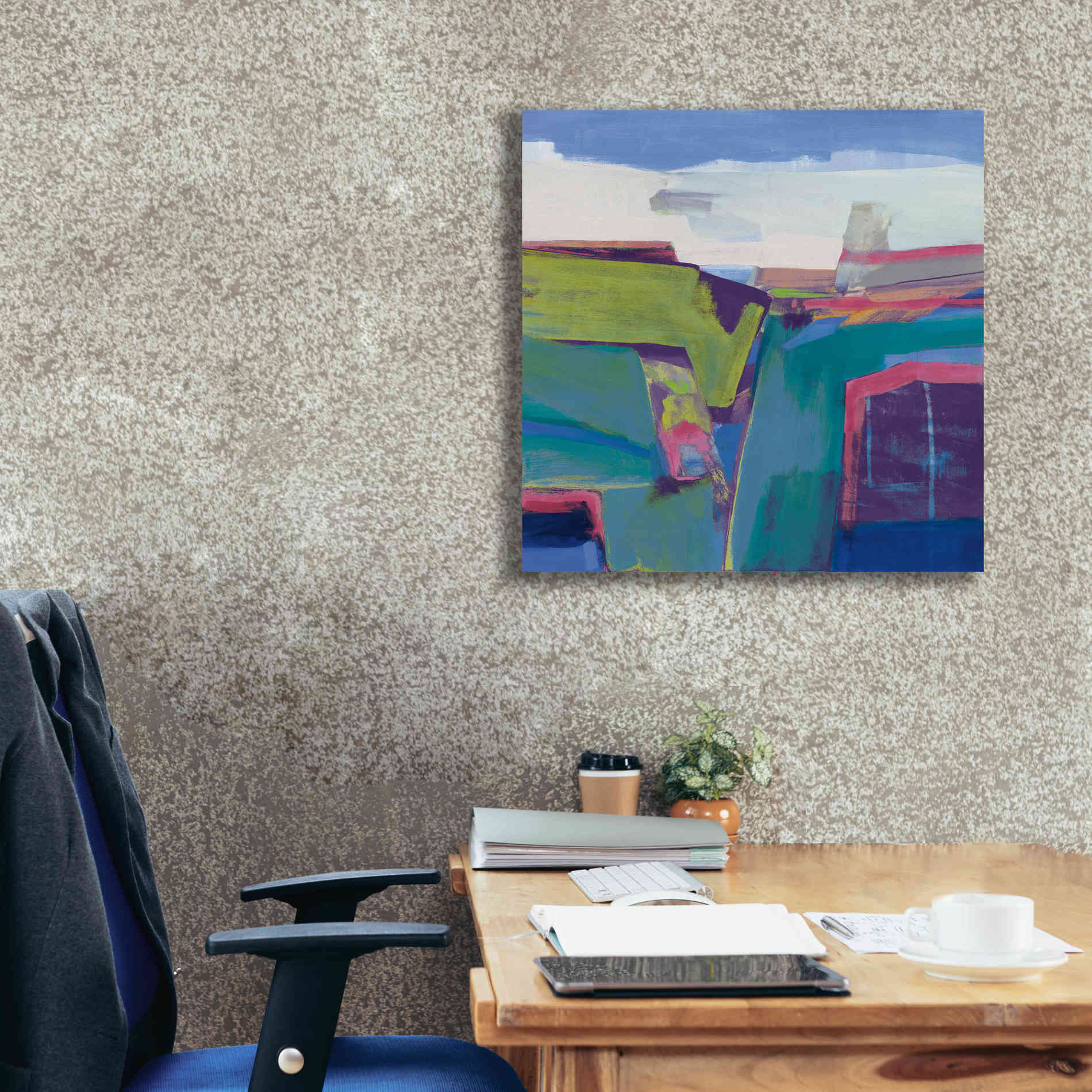 'Clear Day Bright' by Jo Maye, Canvas Wall Art,26 x 26