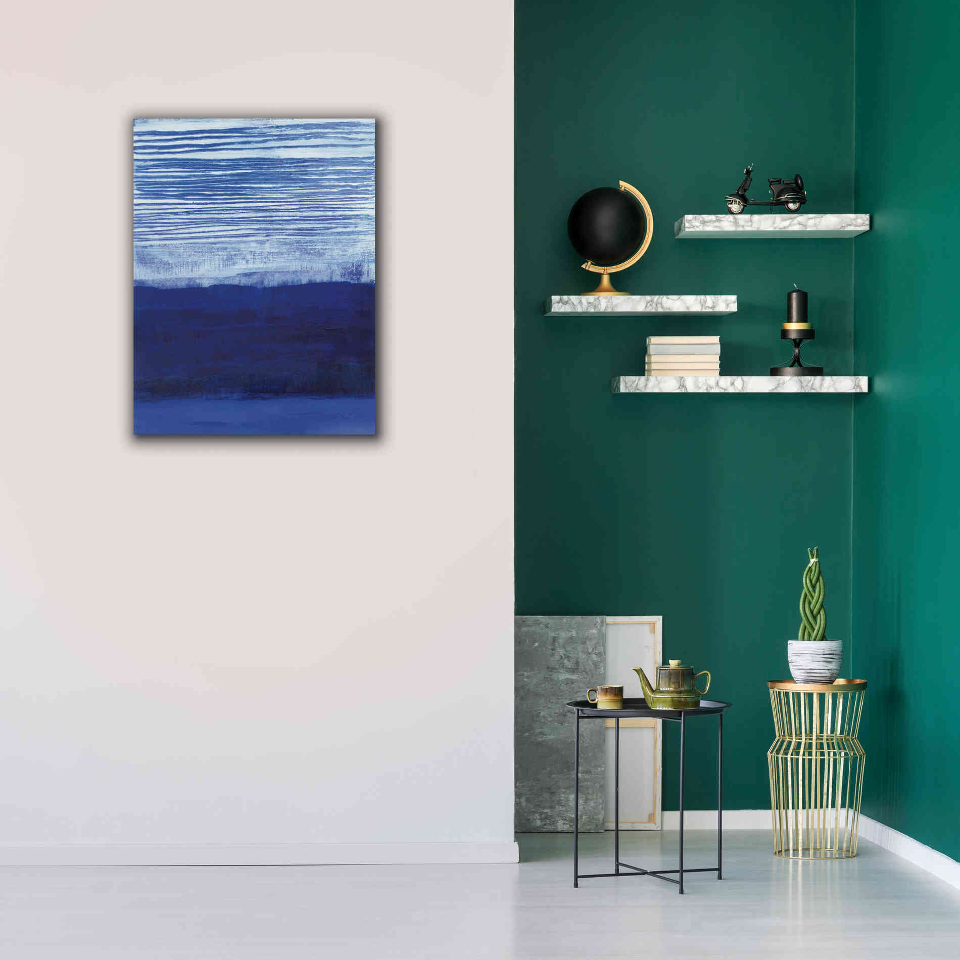 'Blue Haze' by Jo Maye, Canvas Wall Art,26 x 34