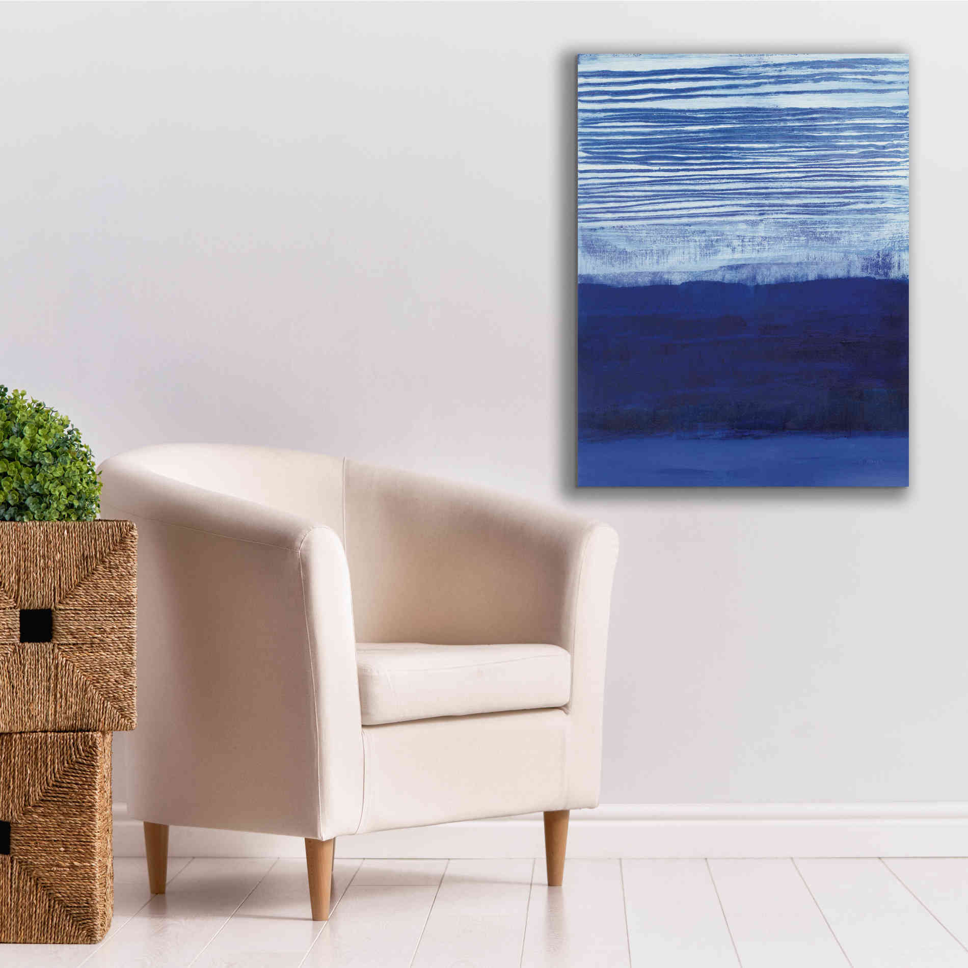 'Blue Haze' by Jo Maye, Canvas Wall Art,26 x 34