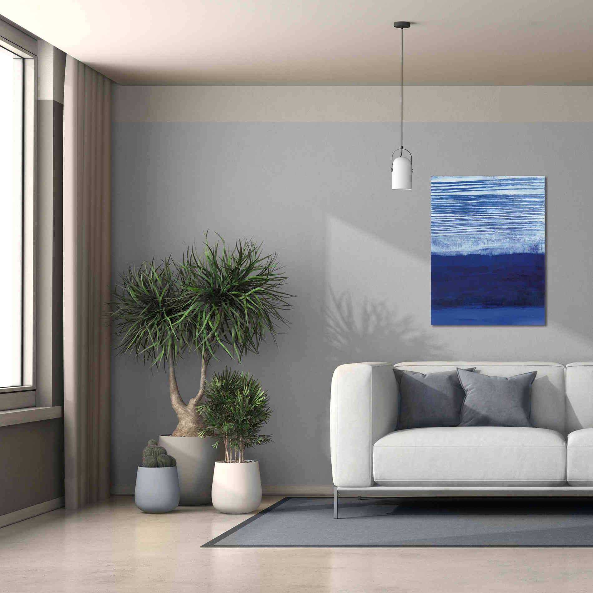 'Blue Haze' by Jo Maye, Canvas Wall Art,26 x 34
