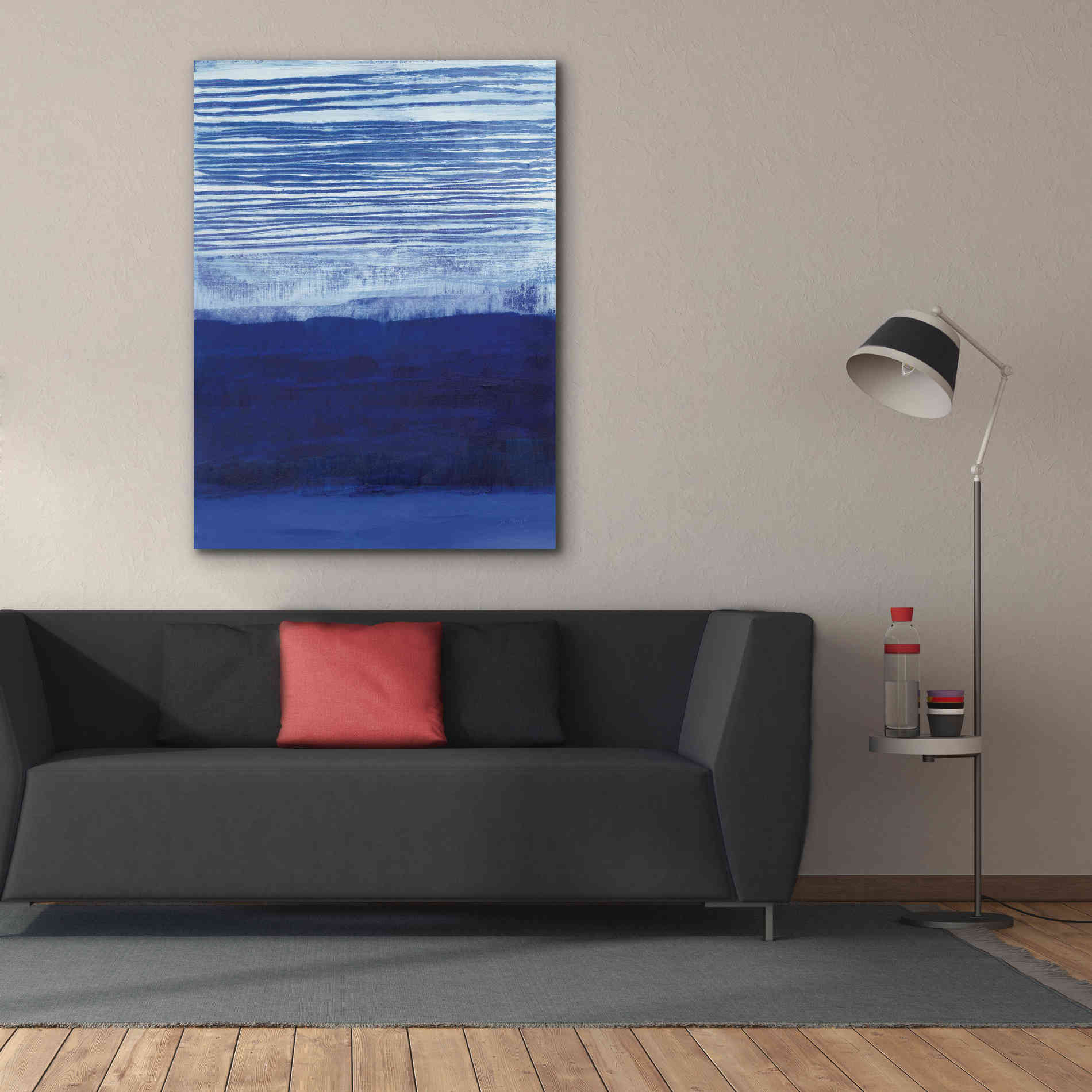 'Blue Haze' by Jo Maye, Canvas Wall Art,40 x 54