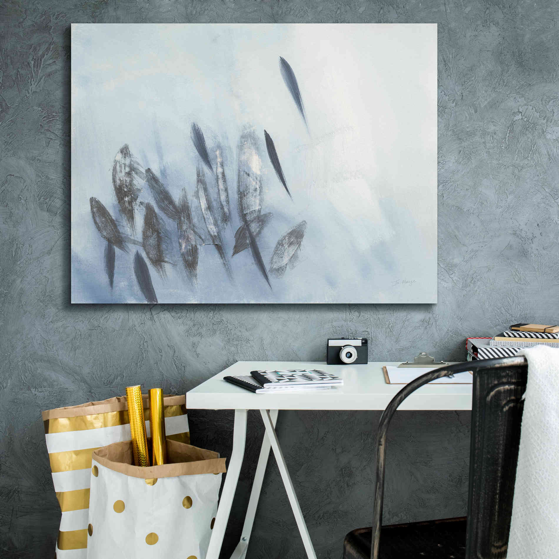 'Gently Waving' by Jo Maye, Canvas Wall Art,34 x 26