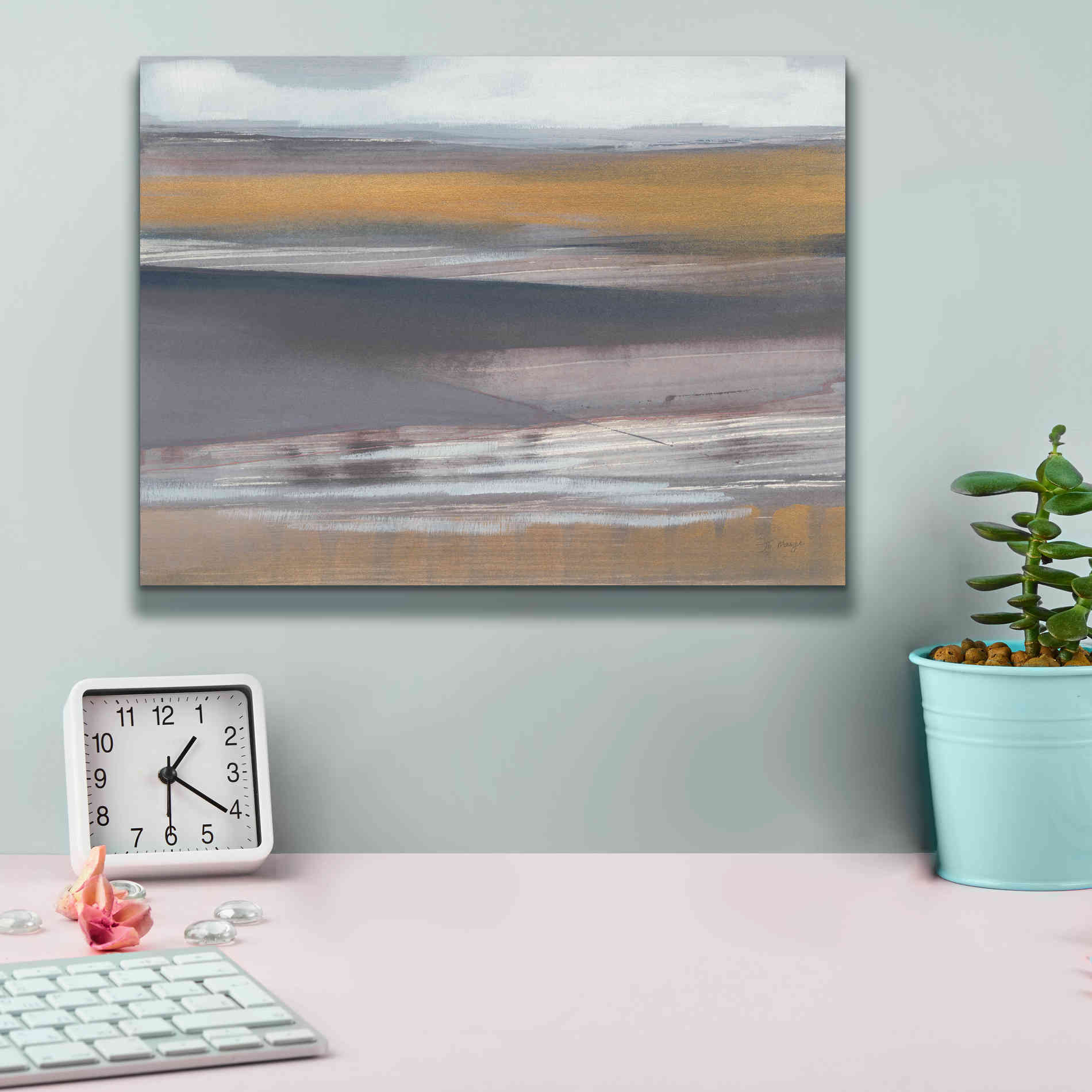 'Misty Morning' by Jo Maye, Canvas Wall Art,16 x 12