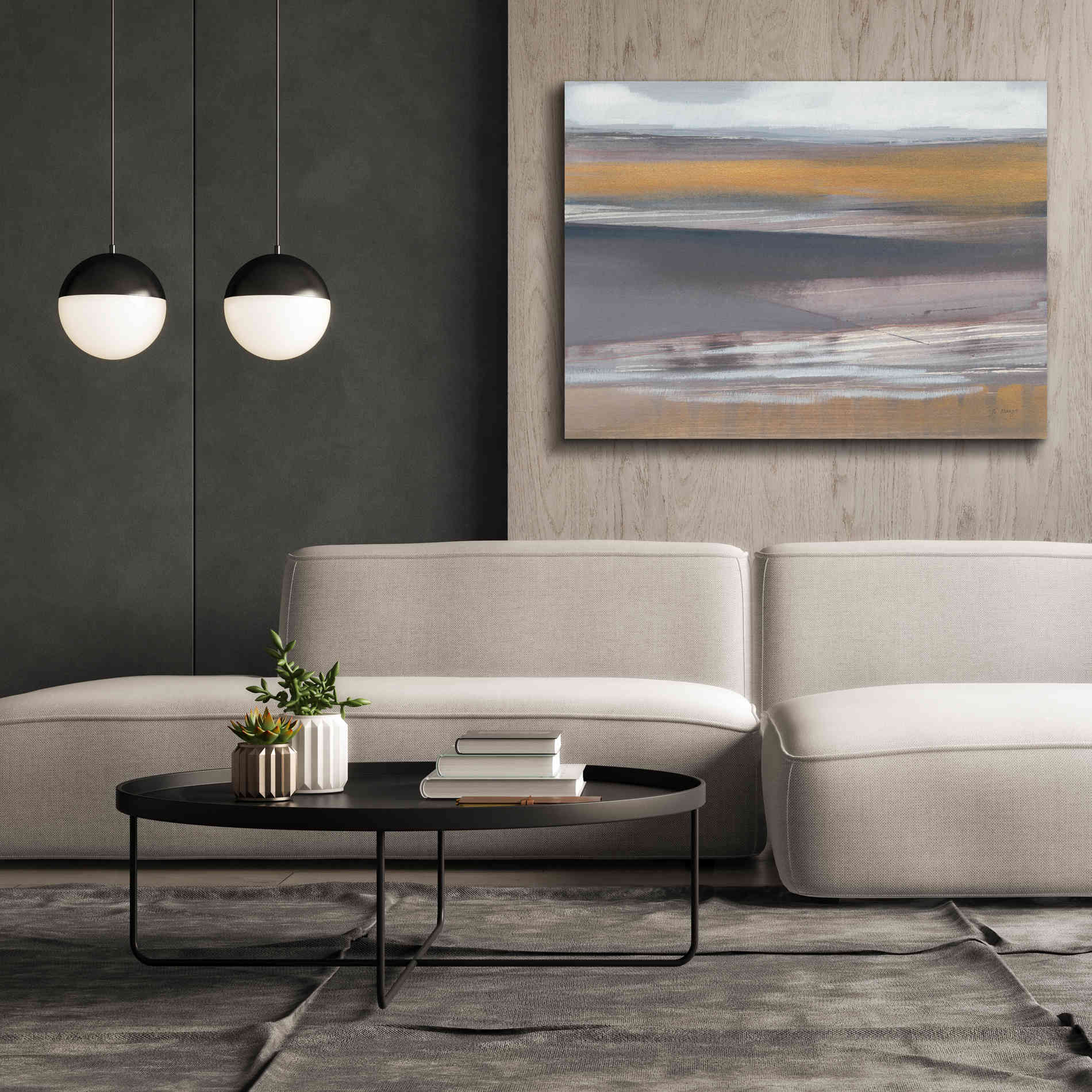 'Misty Morning' by Jo Maye, Canvas Wall Art,54 x 40