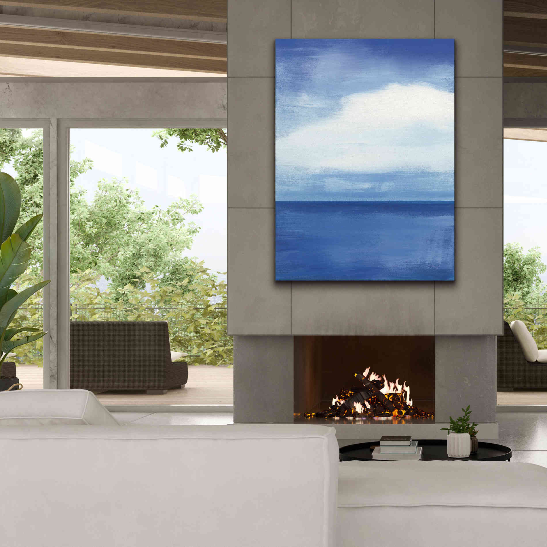 'Seascape I' by Jo Maye, Canvas Wall Art,40 x 54