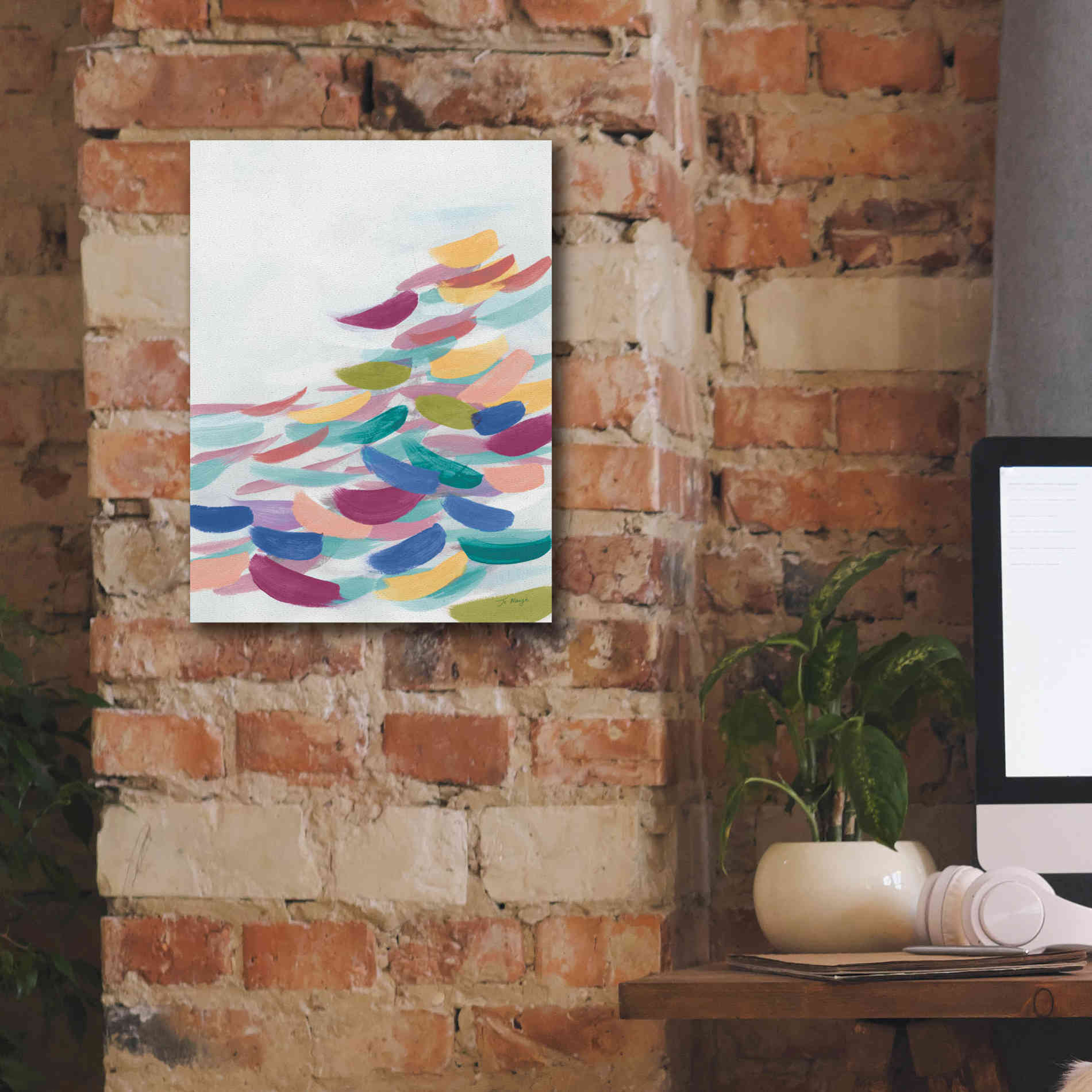 'Drift Pastel' by Jo Maye, Canvas Wall Art,12 x 16