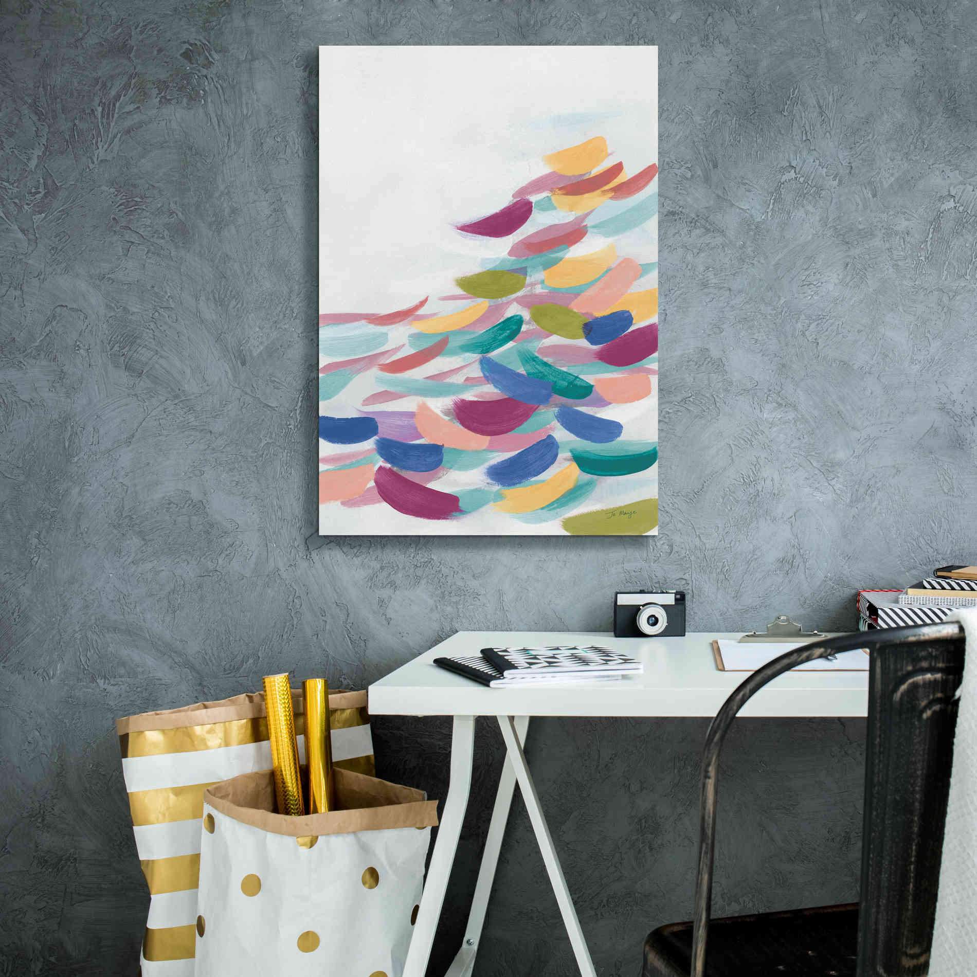 'Drift Pastel' by Jo Maye, Canvas Wall Art,18 x 26