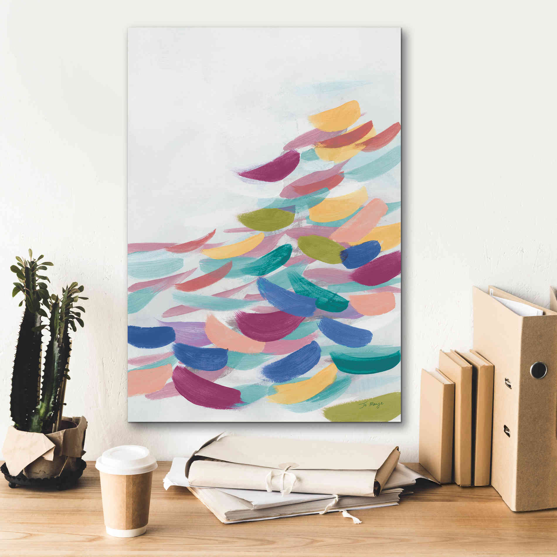 'Drift Pastel' by Jo Maye, Canvas Wall Art,18 x 26