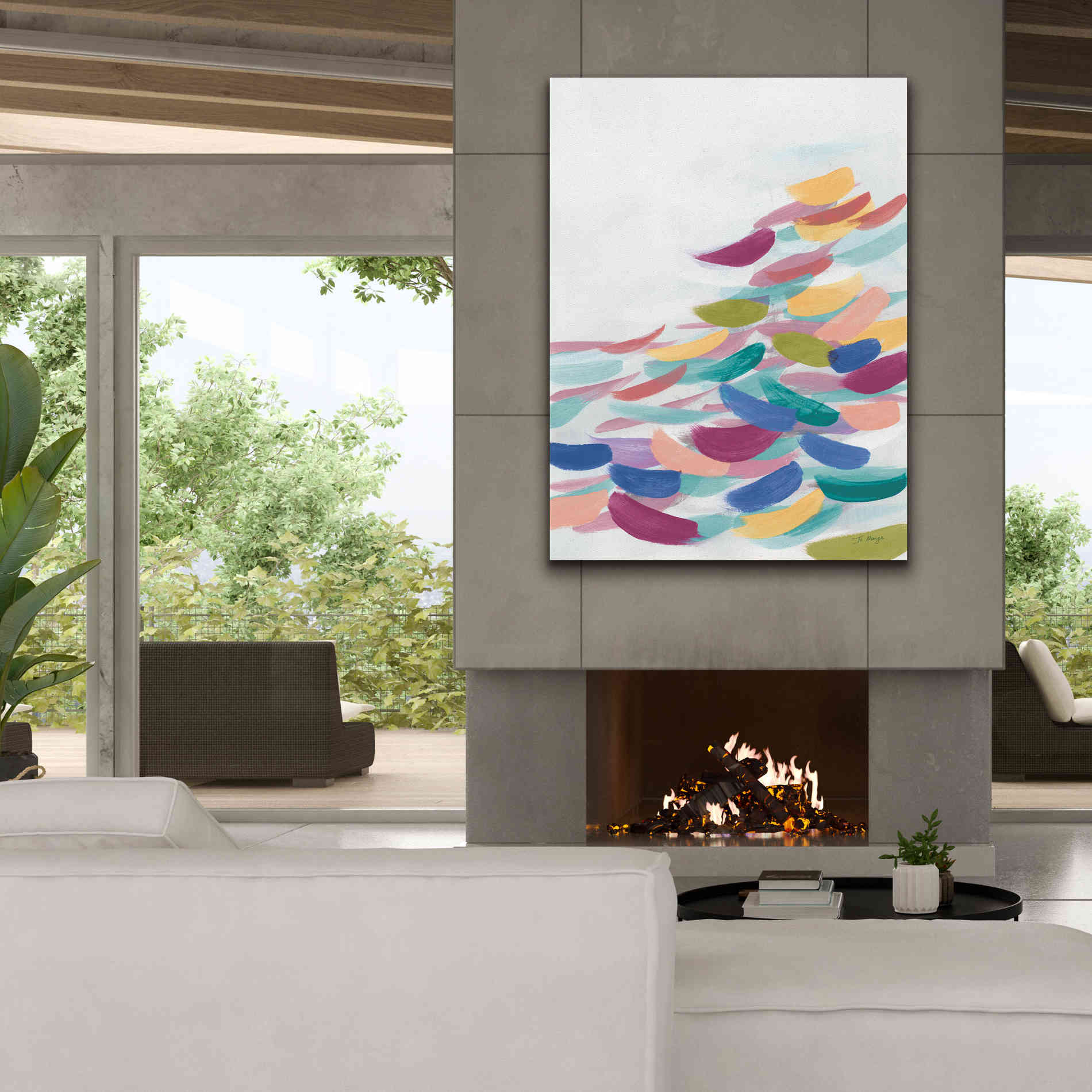 'Drift Pastel' by Jo Maye, Canvas Wall Art,40 x 54