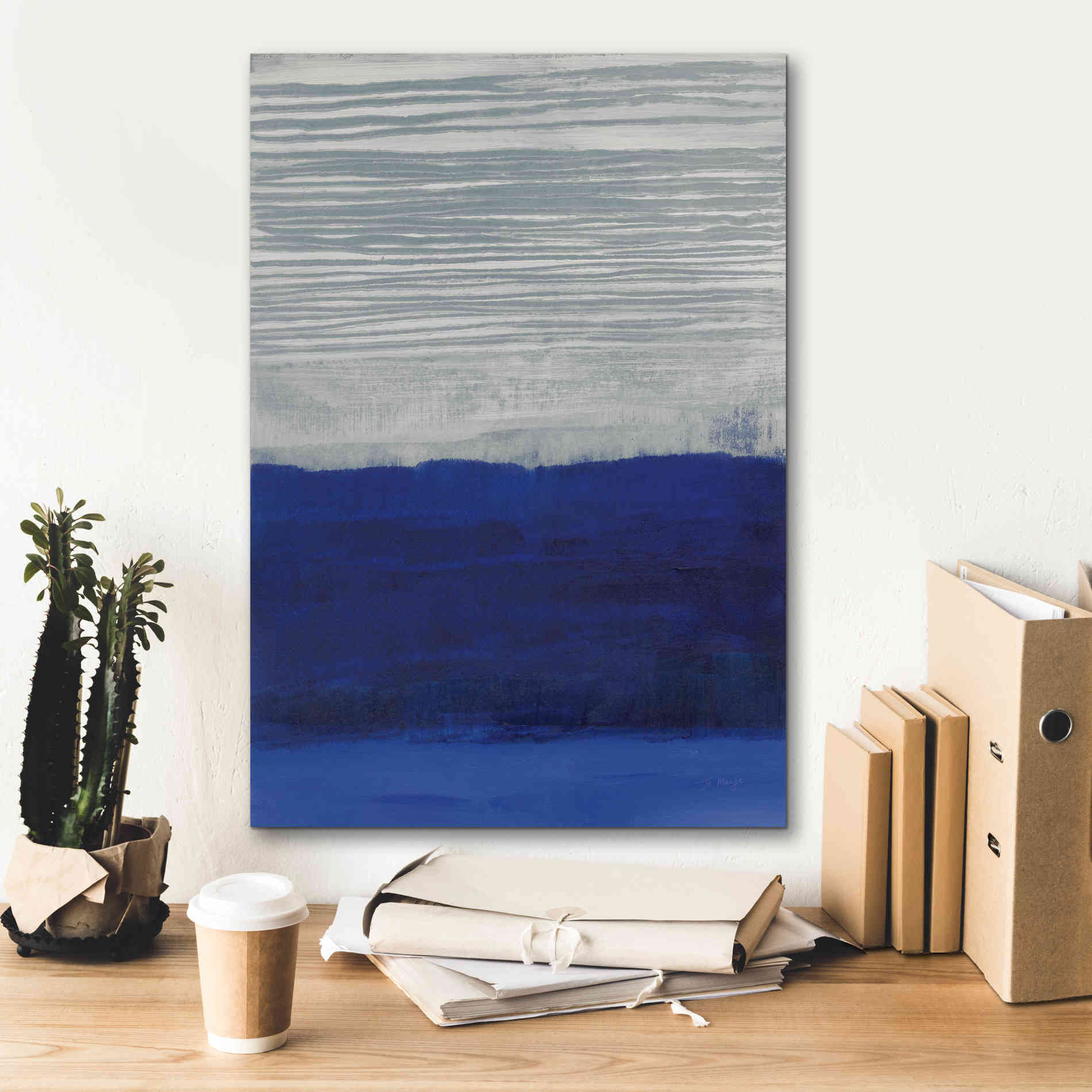 'Gray Haze' by Jo Maye, Canvas Wall Art,18 x 26