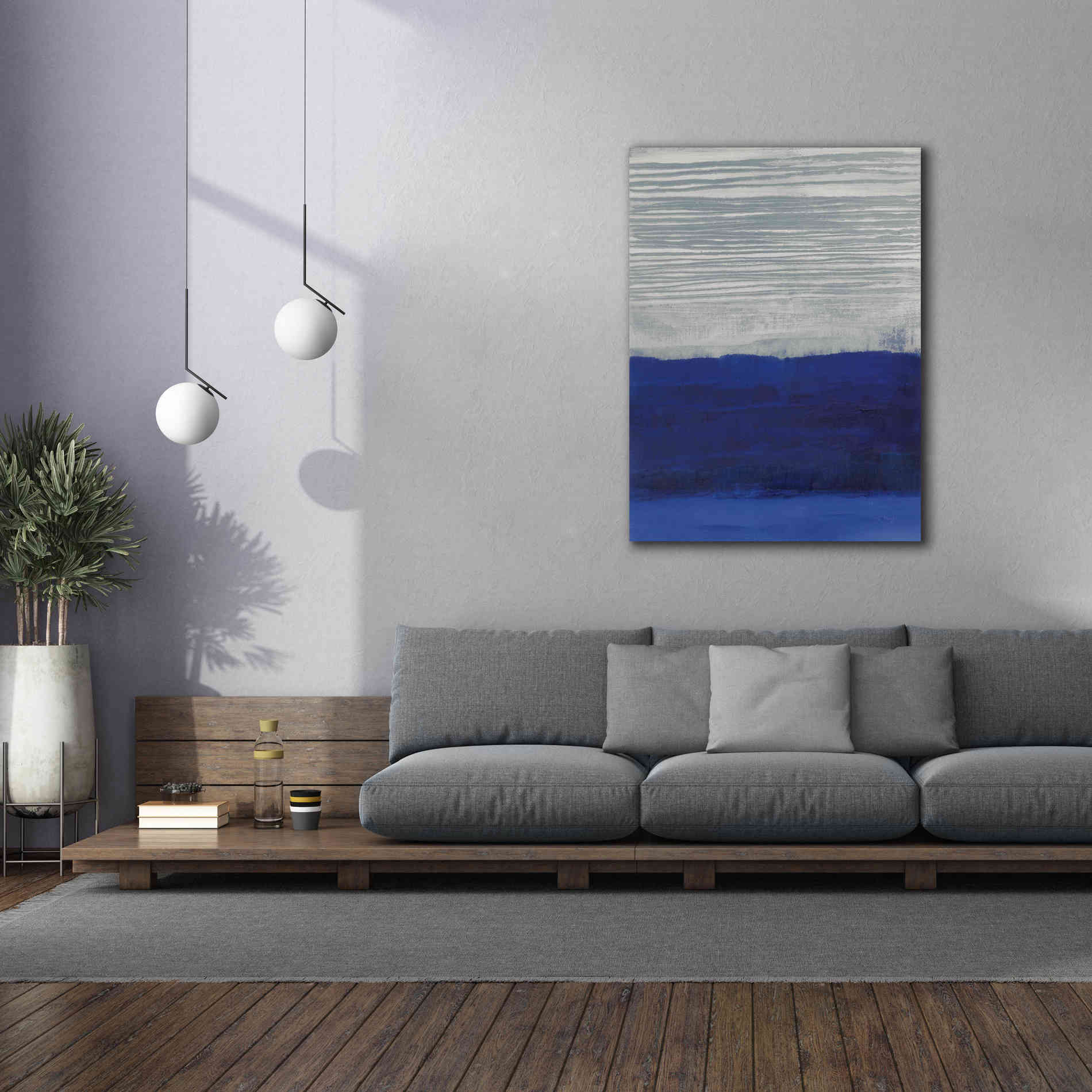 'Gray Haze' by Jo Maye, Canvas Wall Art,40 x 54