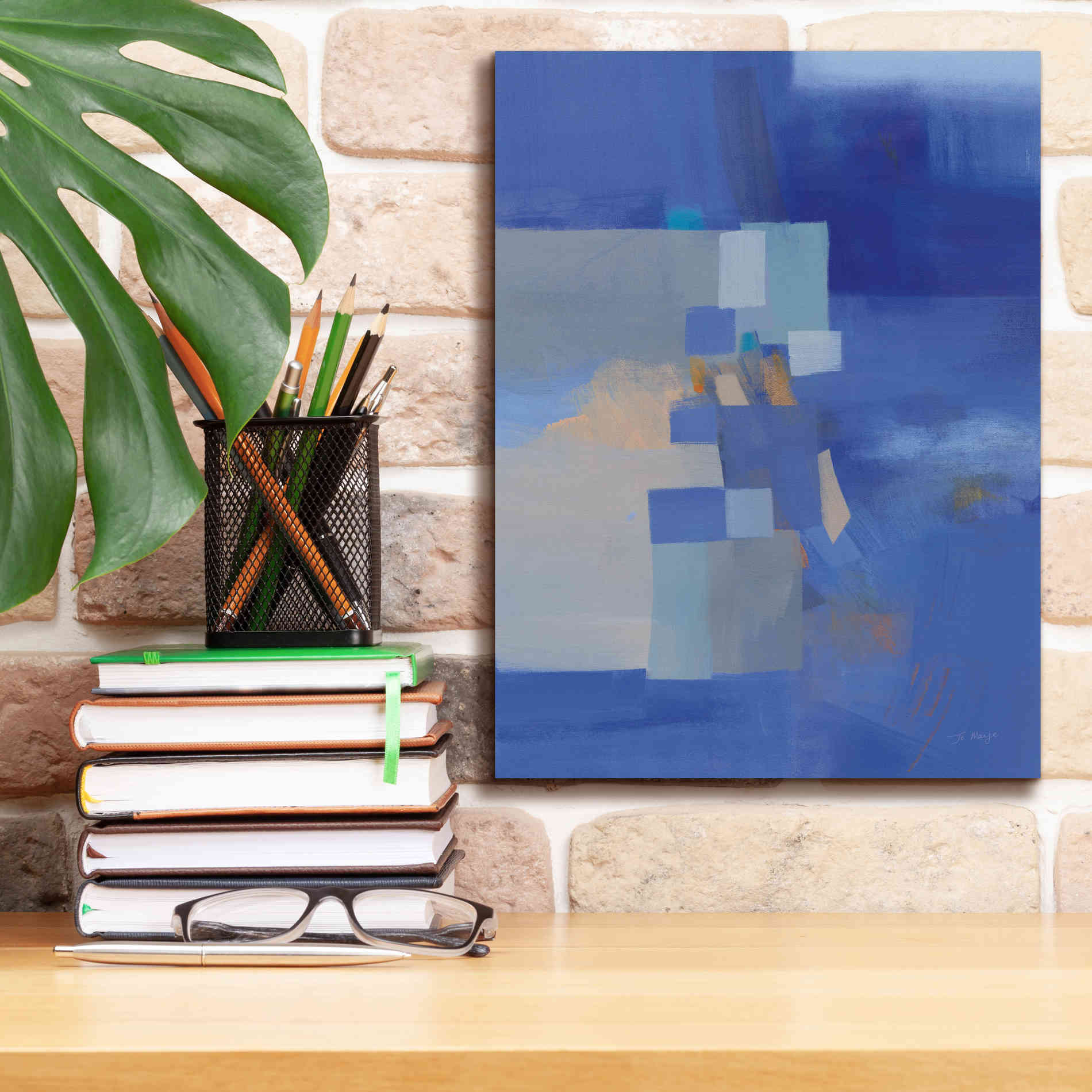 'Blue Dawn' by Jo Maye, Canvas Wall Art,12 x 16