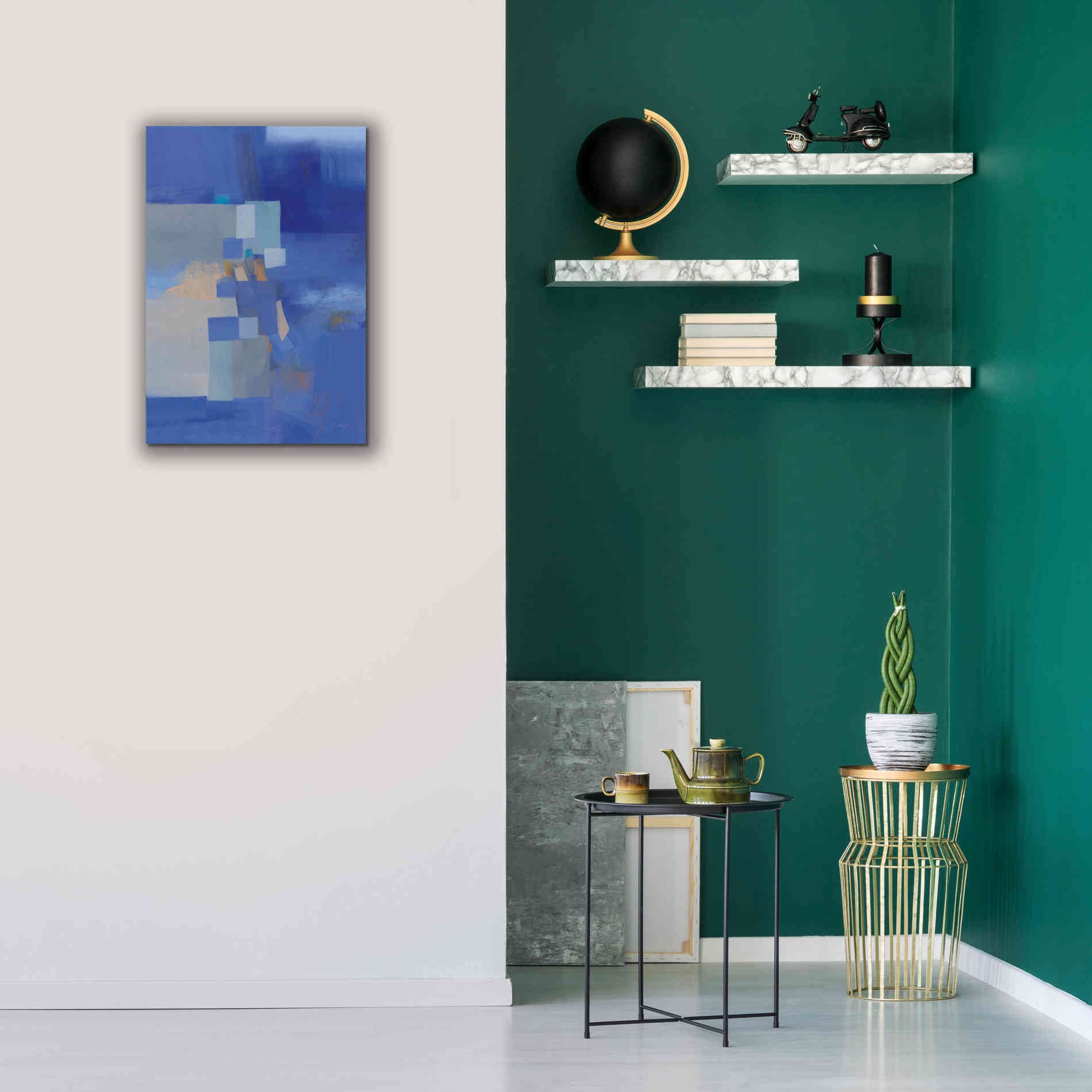 'Blue Dawn' by Jo Maye, Canvas Wall Art,18 x 26