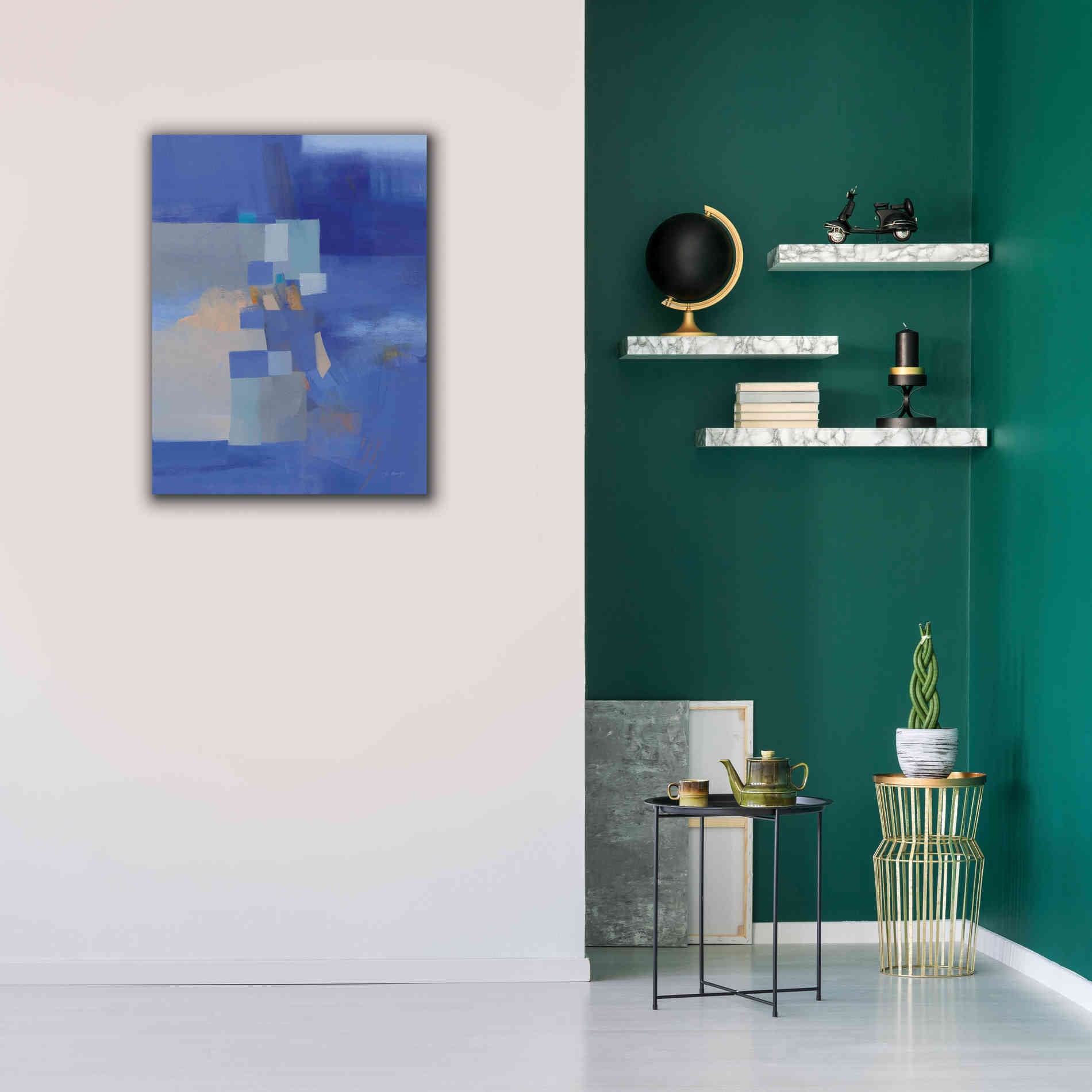 'Blue Dawn' by Jo Maye, Canvas Wall Art,26 x 34