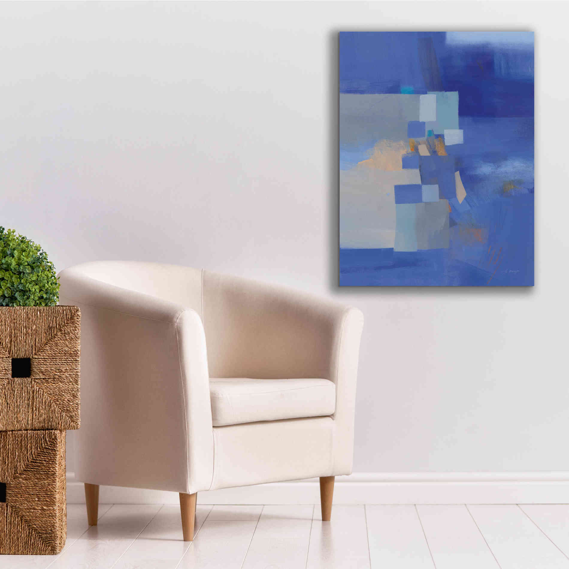 'Blue Dawn' by Jo Maye, Canvas Wall Art,26 x 34
