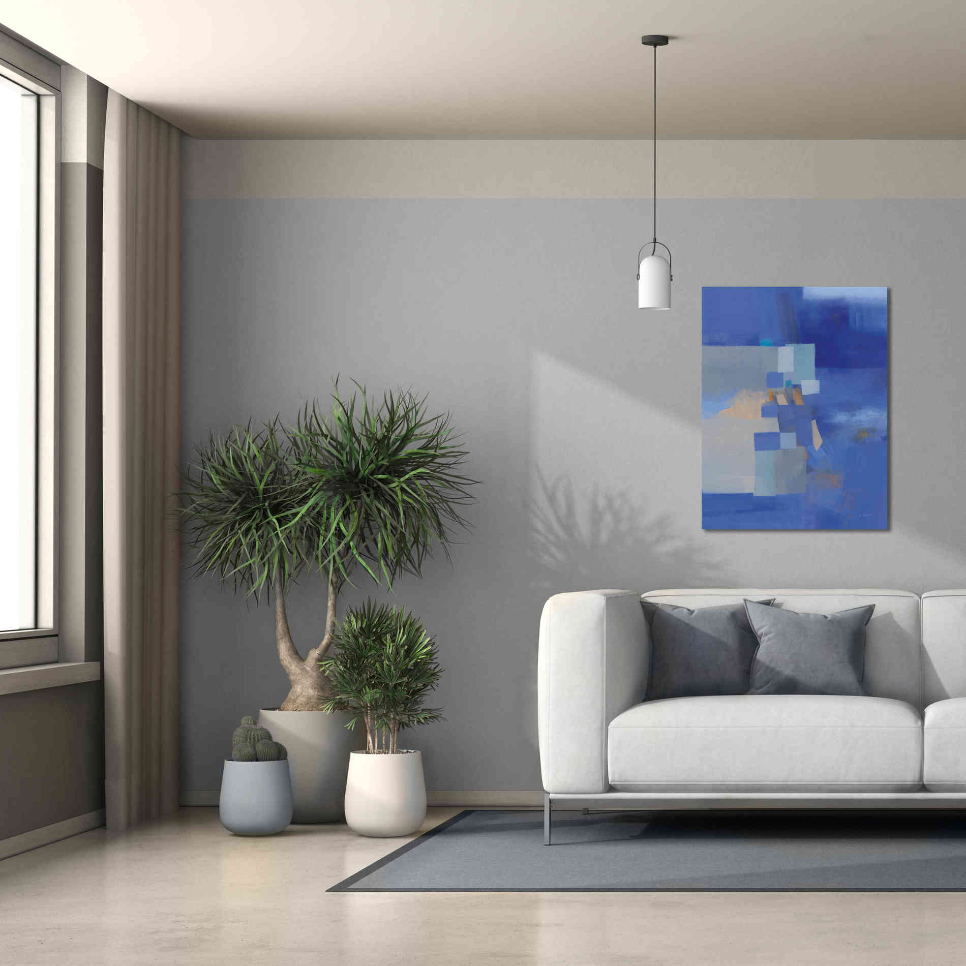 'Blue Dawn' by Jo Maye, Canvas Wall Art,26 x 34