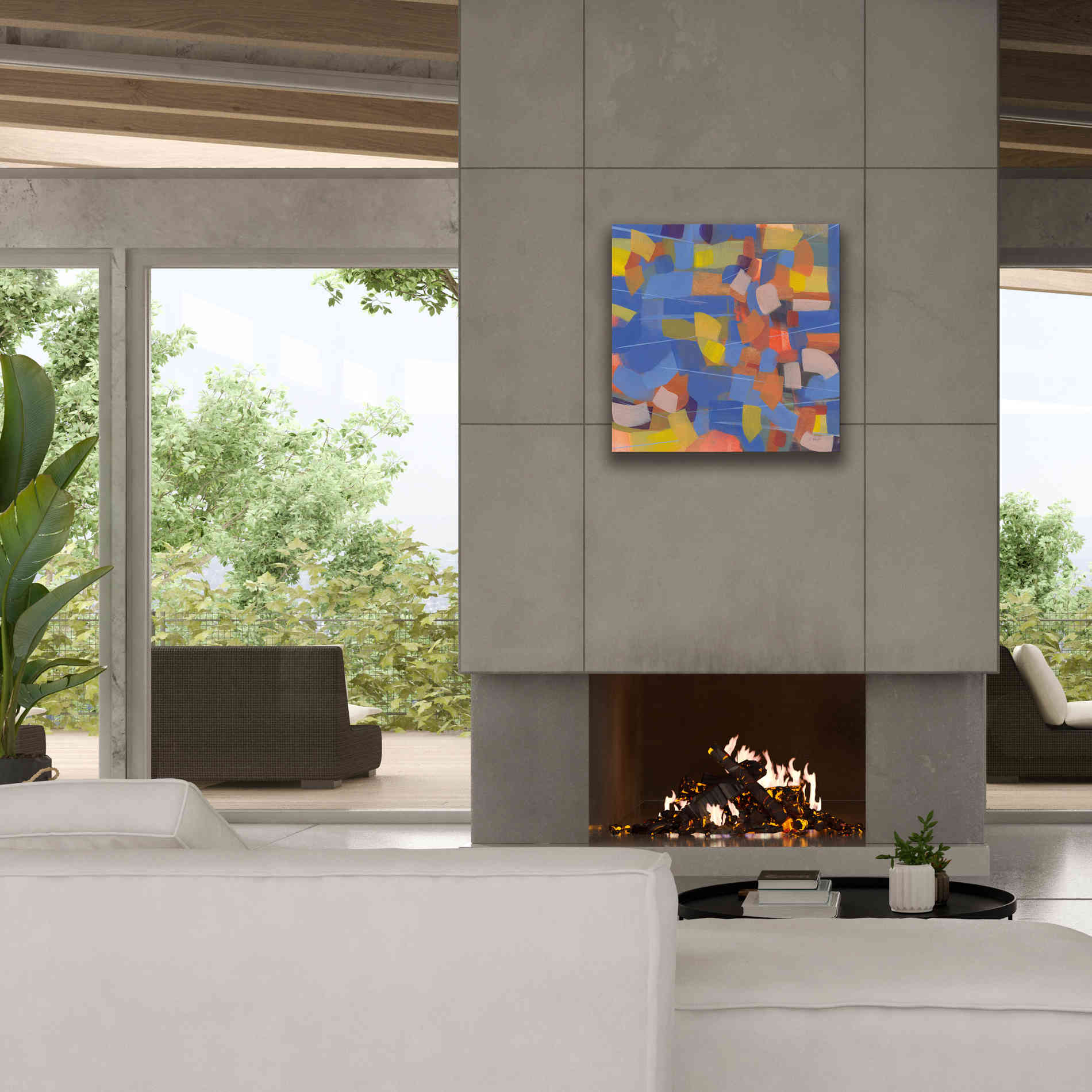 'Intensity' by Jo Maye, Canvas Wall Art,26 x 26