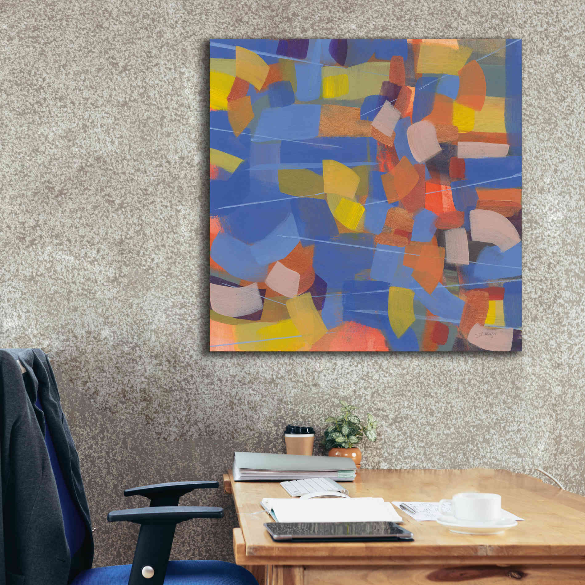 'Intensity' by Jo Maye, Canvas Wall Art,37 x 37