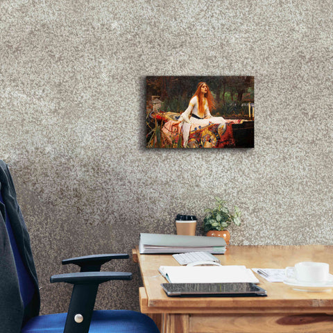 Image of 'The Lady of Shalott' by John William Waterhouse, Canvas Wall Art,18 x 12