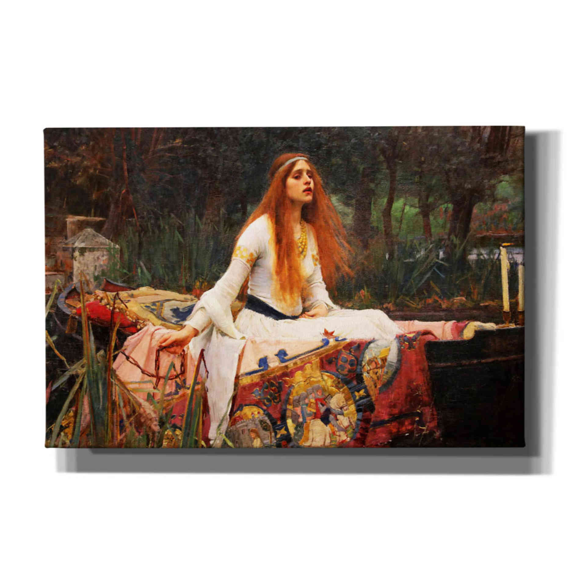 'The Lady of Shalott' by John William Waterhouse, Canvas Wall Art