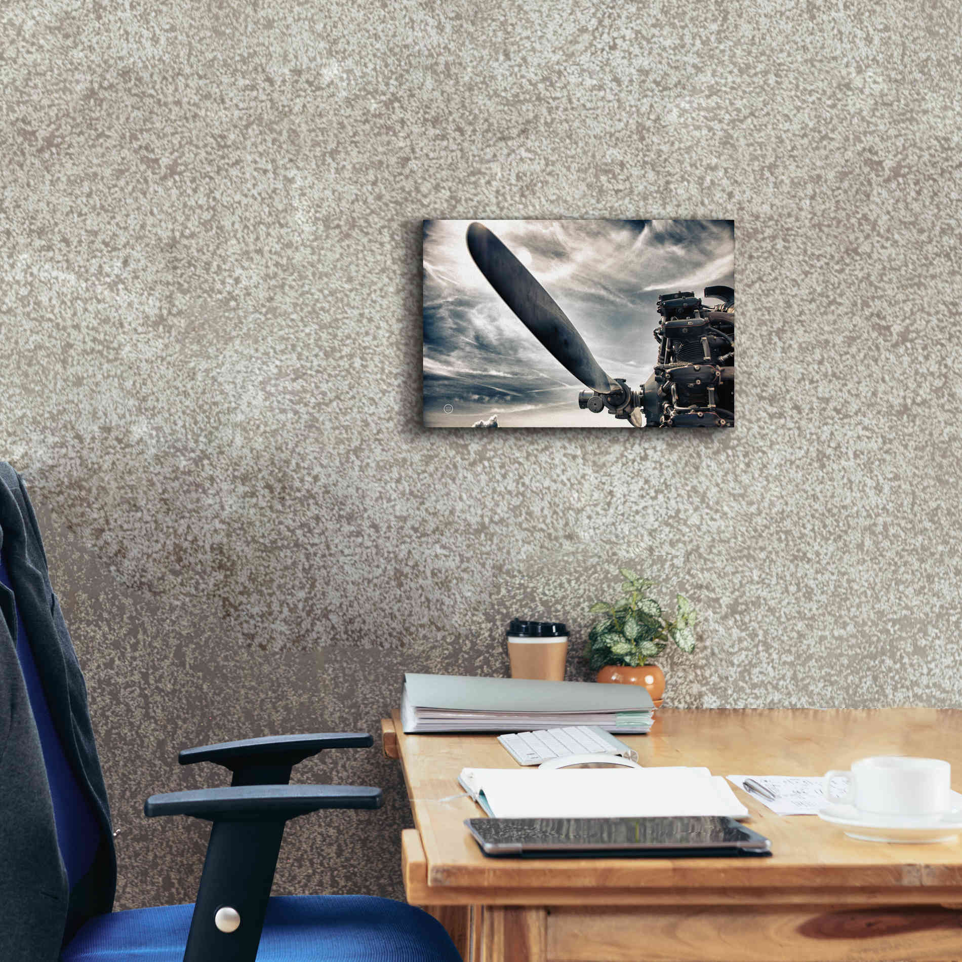 'Aero Maquina' by Nathan Larson, Canvas Wall Art,18 x 12