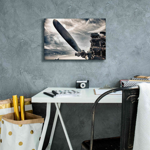 Image of 'Aero Maquina' by Nathan Larson, Canvas Wall Art,18 x 12