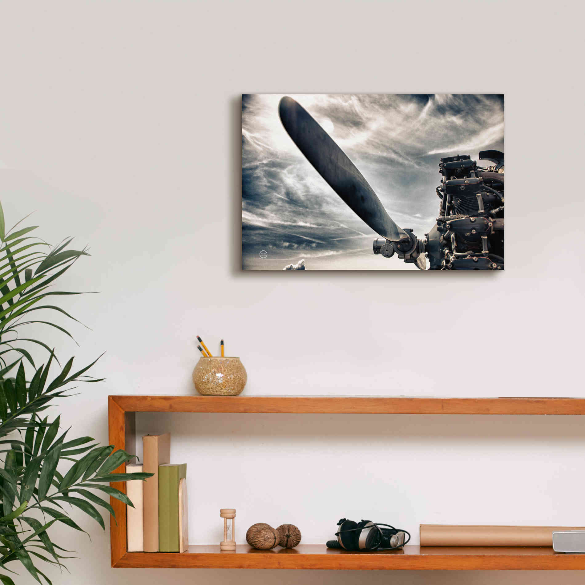 'Aero Maquina' by Nathan Larson, Canvas Wall Art,18 x 12