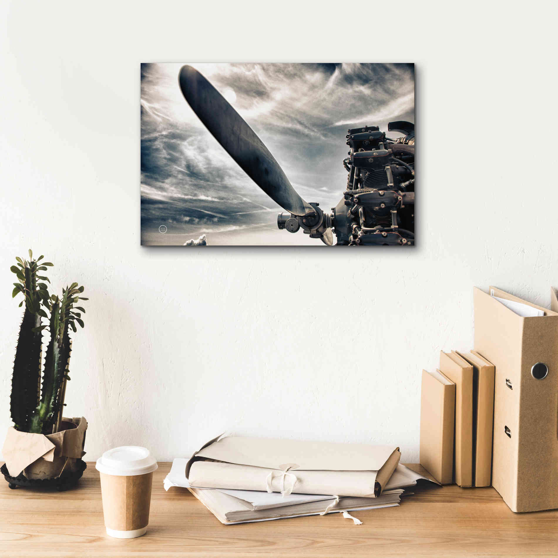 'Aero Maquina' by Nathan Larson, Canvas Wall Art,18 x 12