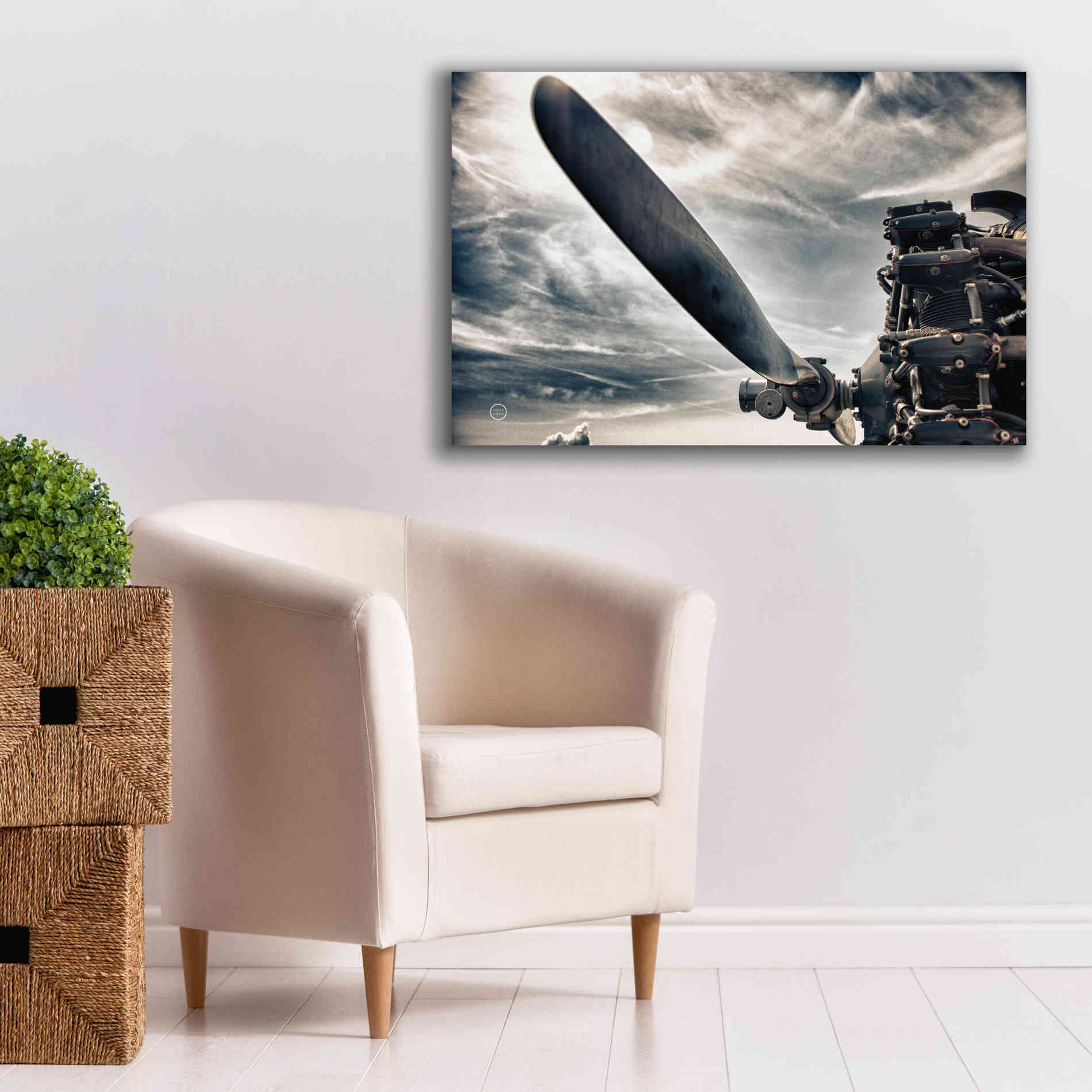 'Aero Maquina' by Nathan Larson, Canvas Wall Art,40 x 26