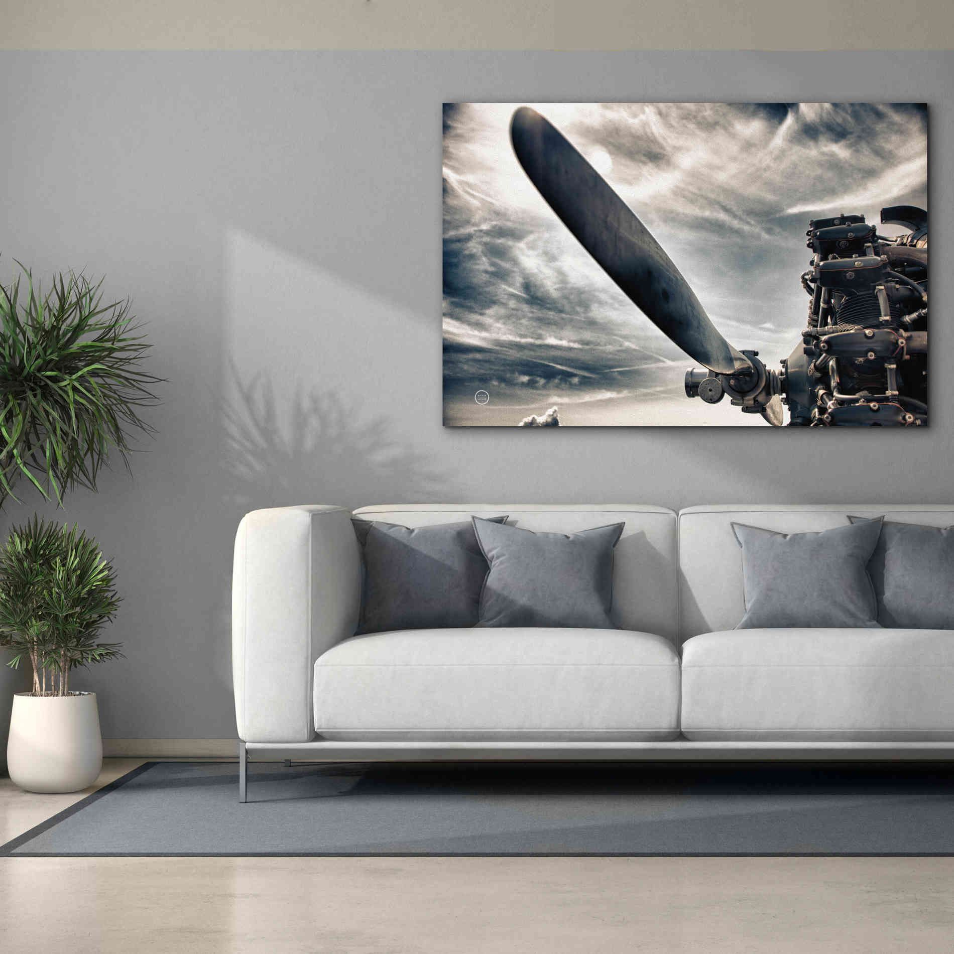 'Aero Maquina' by Nathan Larson, Canvas Wall Art,60 x 40