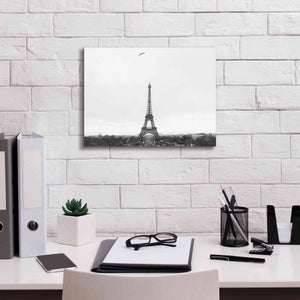 'A Birds View of Paris' by Nathan Larson, Canvas Wall Art,16 x 12