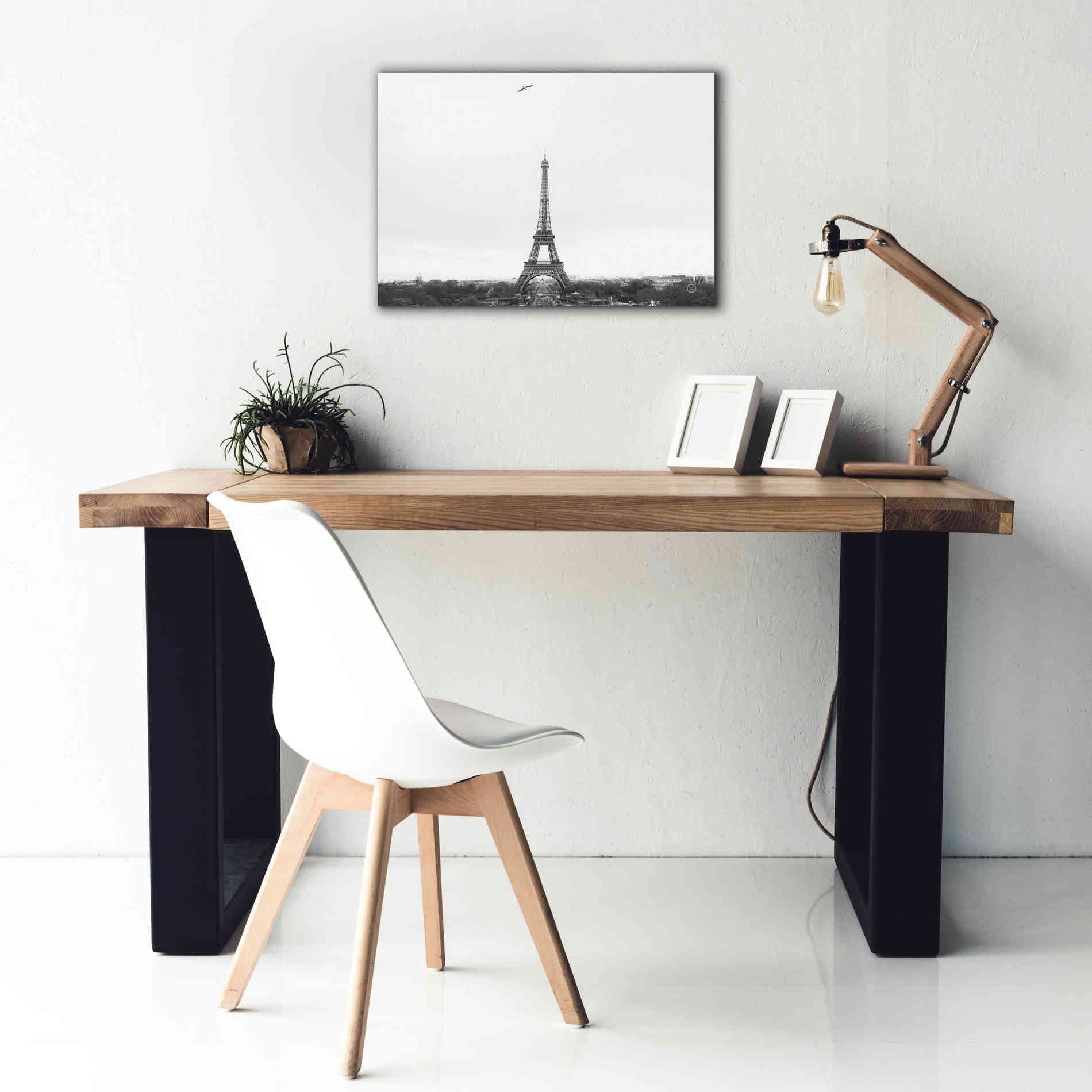 'A Birds View of Paris' by Nathan Larson, Canvas Wall Art,26 x 18