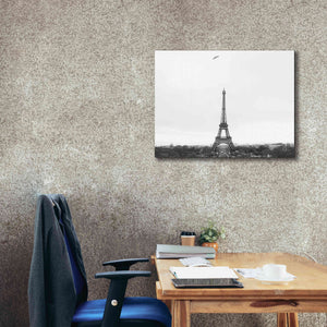 'A Birds View of Paris' by Nathan Larson, Canvas Wall Art,34 x 26