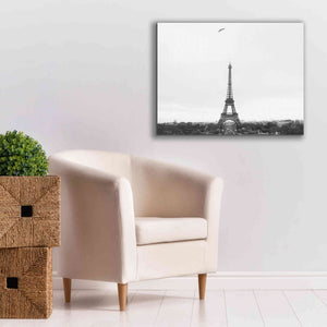 'A Birds View of Paris' by Nathan Larson, Canvas Wall Art,34 x 26