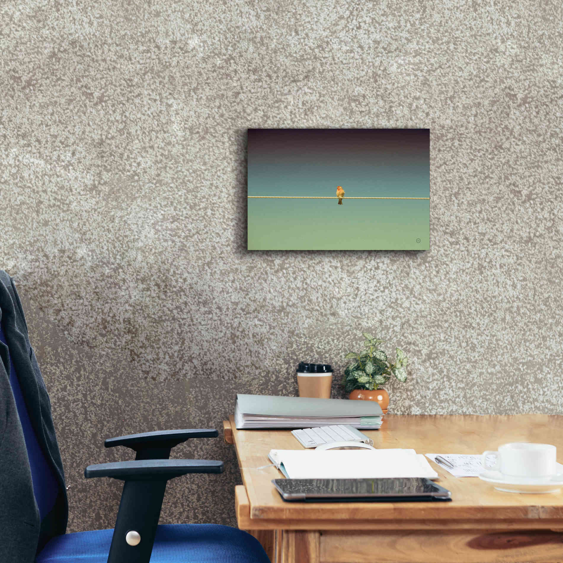 'Waiting' by Nathan Larson, Canvas Wall Art,18 x 12