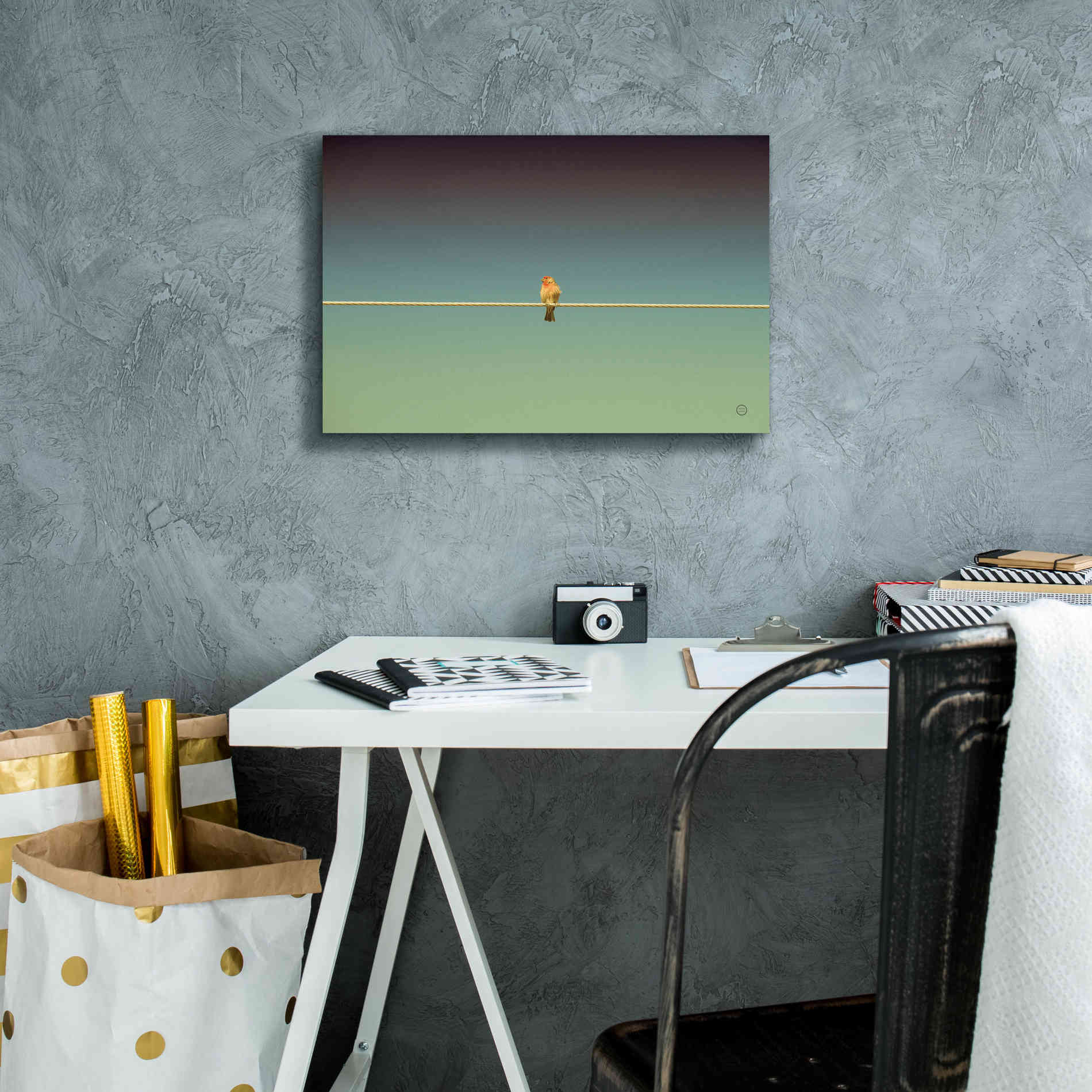 'Waiting' by Nathan Larson, Canvas Wall Art,18 x 12