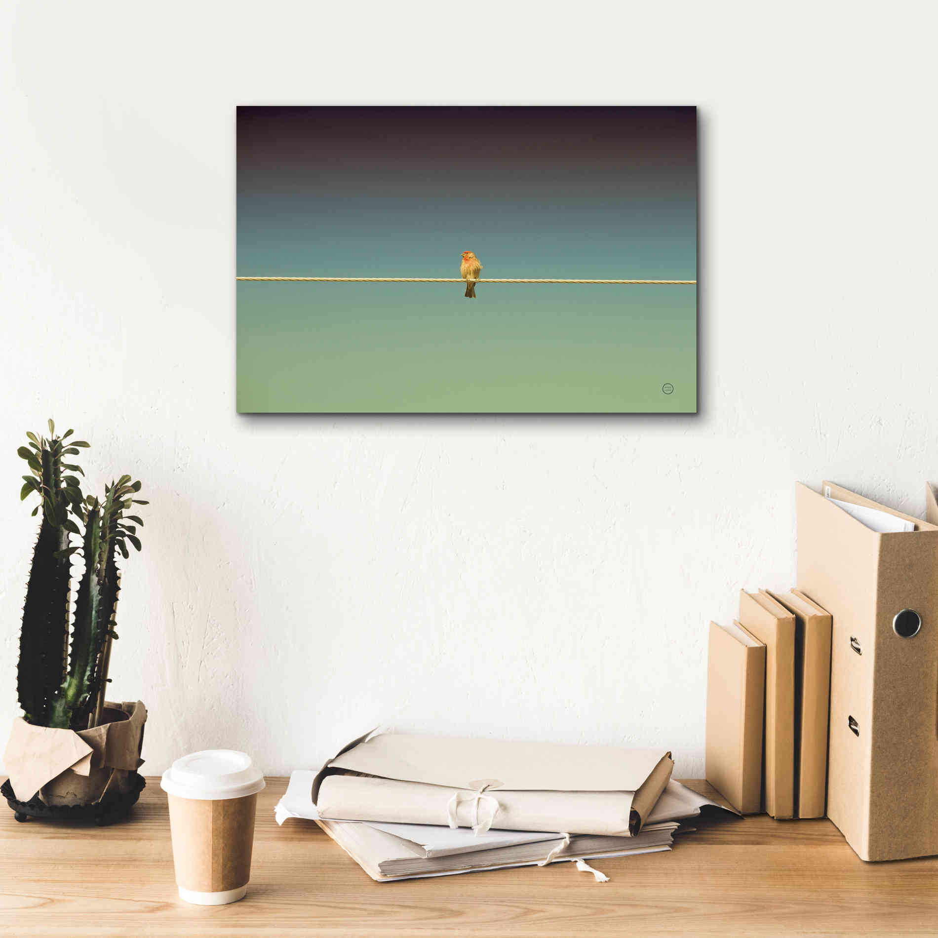 'Waiting' by Nathan Larson, Canvas Wall Art,18 x 12