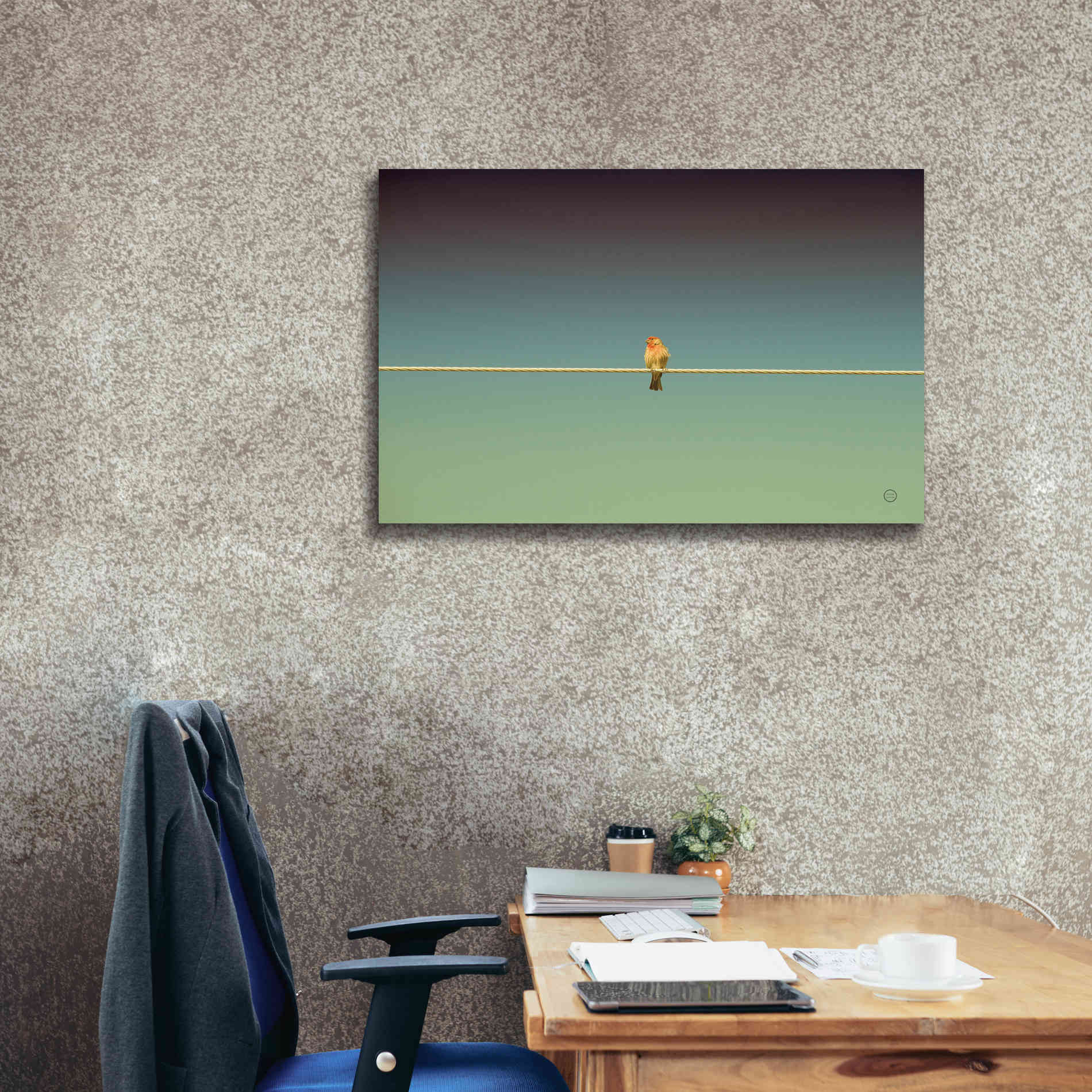 'Waiting' by Nathan Larson, Canvas Wall Art,40 x 26