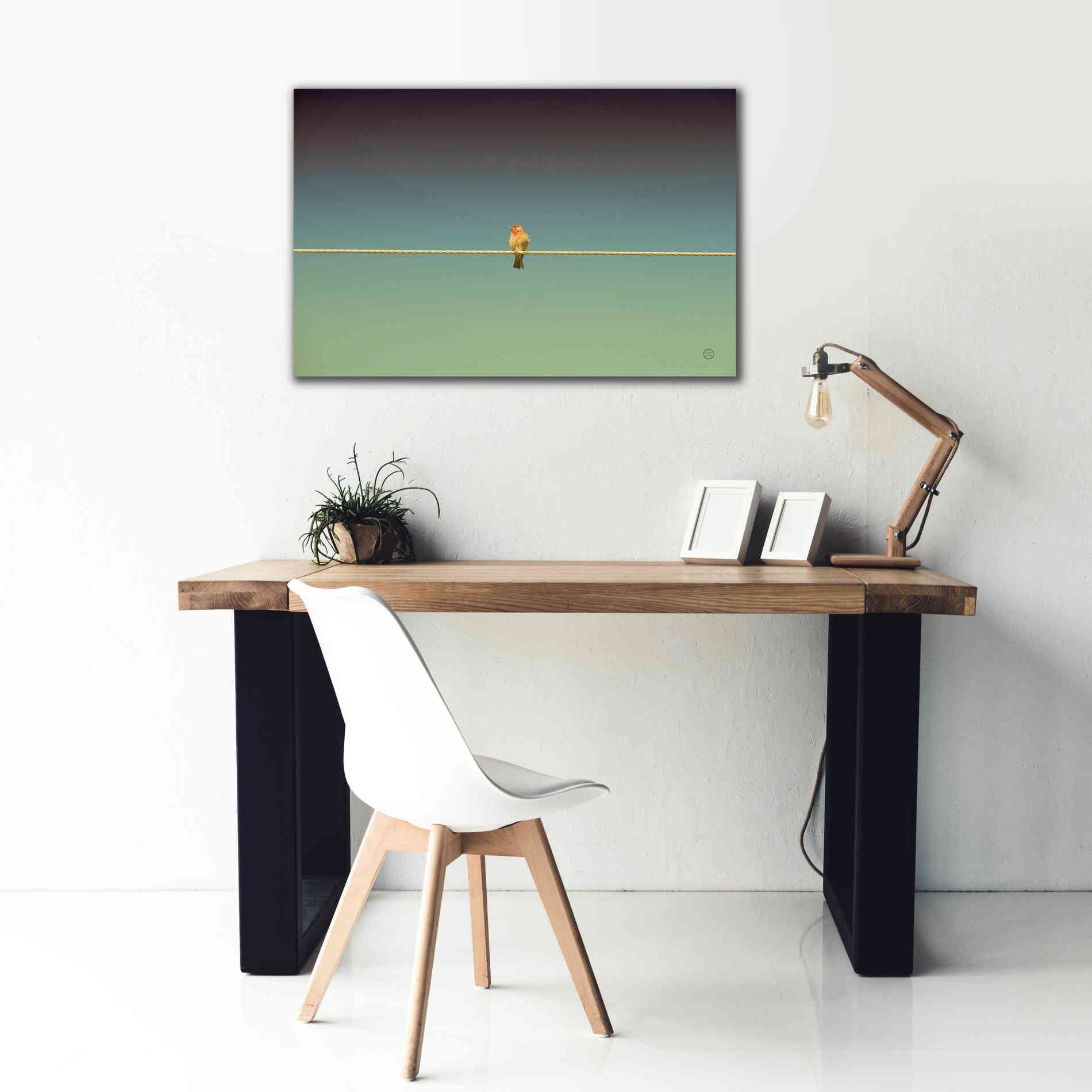 'Waiting' by Nathan Larson, Canvas Wall Art,40 x 26