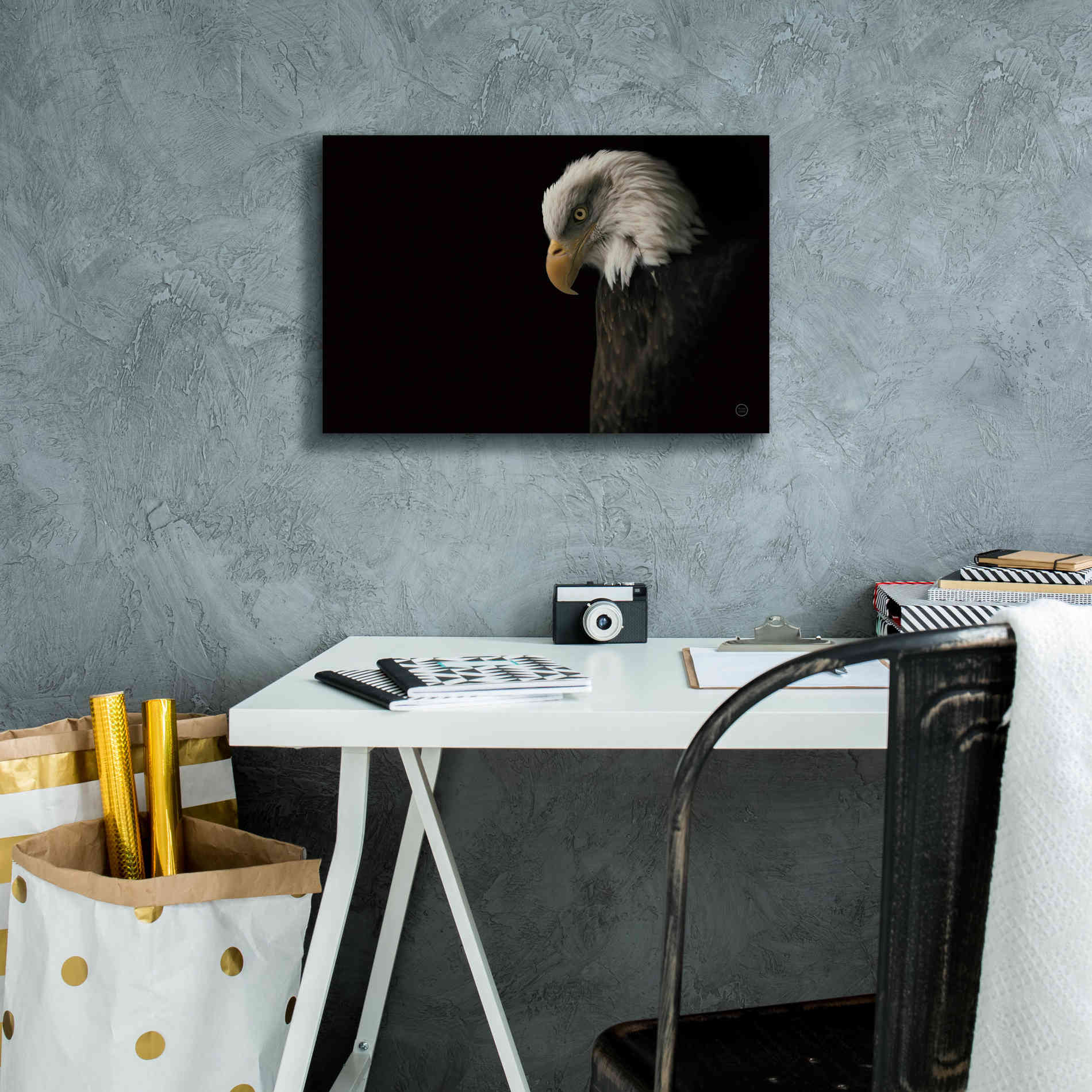 'Eagle Bow' by Nathan Larson, Canvas Wall Art,18 x 12