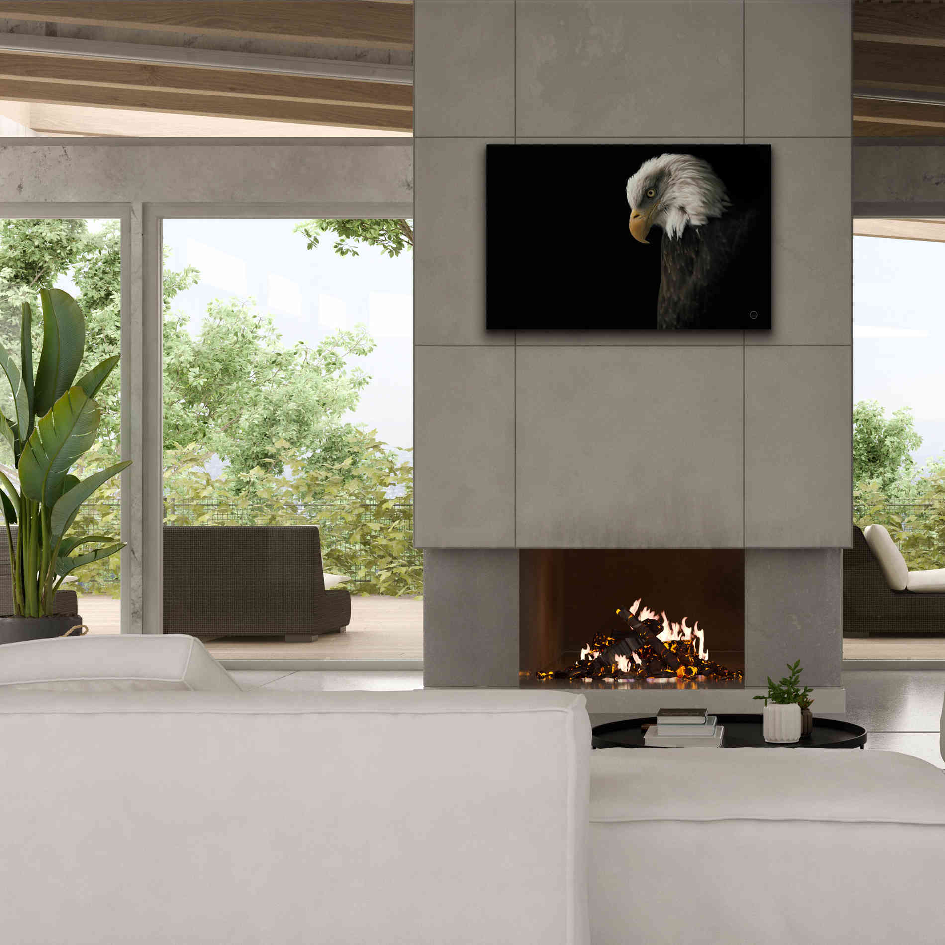 'Eagle Bow' by Nathan Larson, Canvas Wall Art,40 x 26