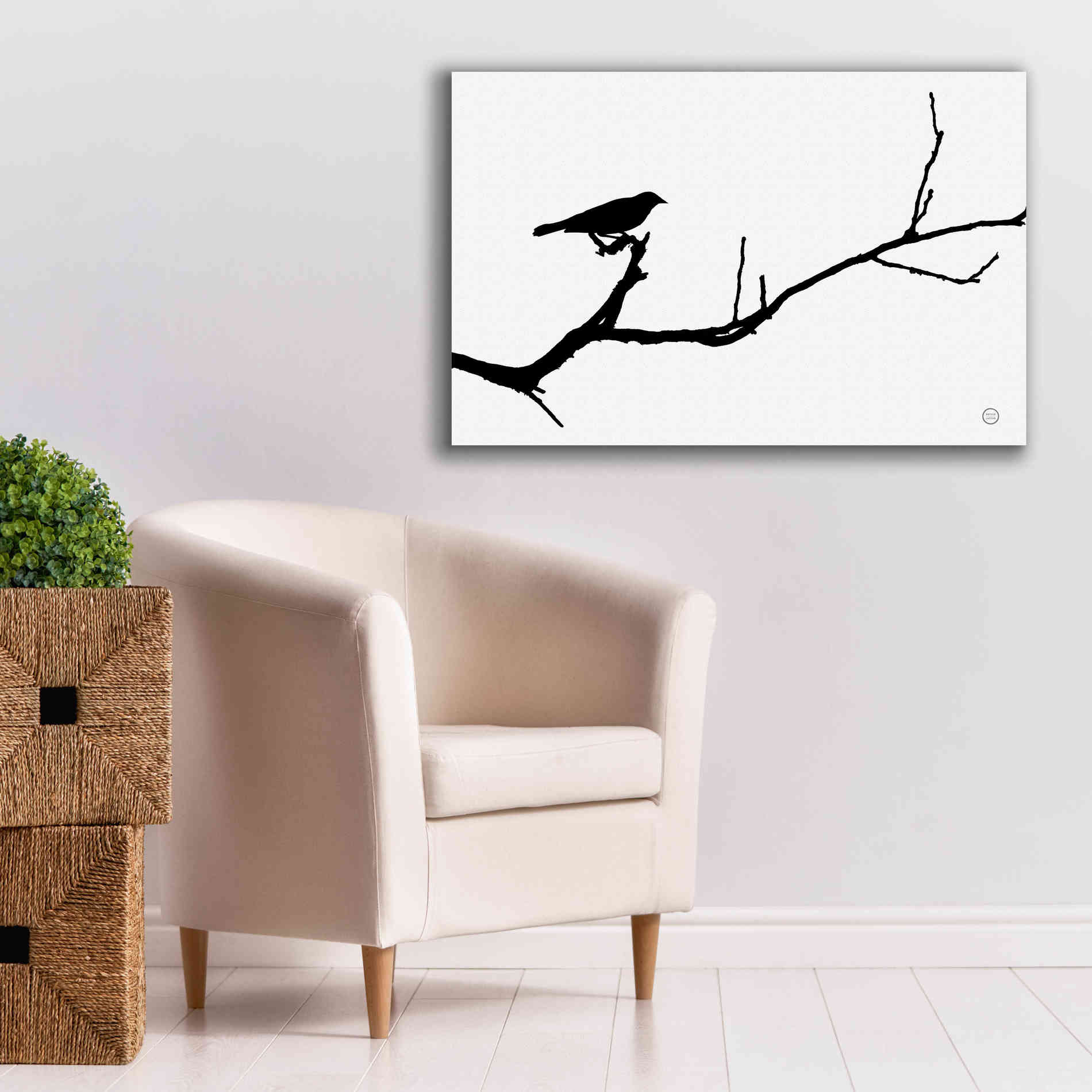 'Bird Silhouette' by Nathan Larson, Canvas Wall Art,40 x 26