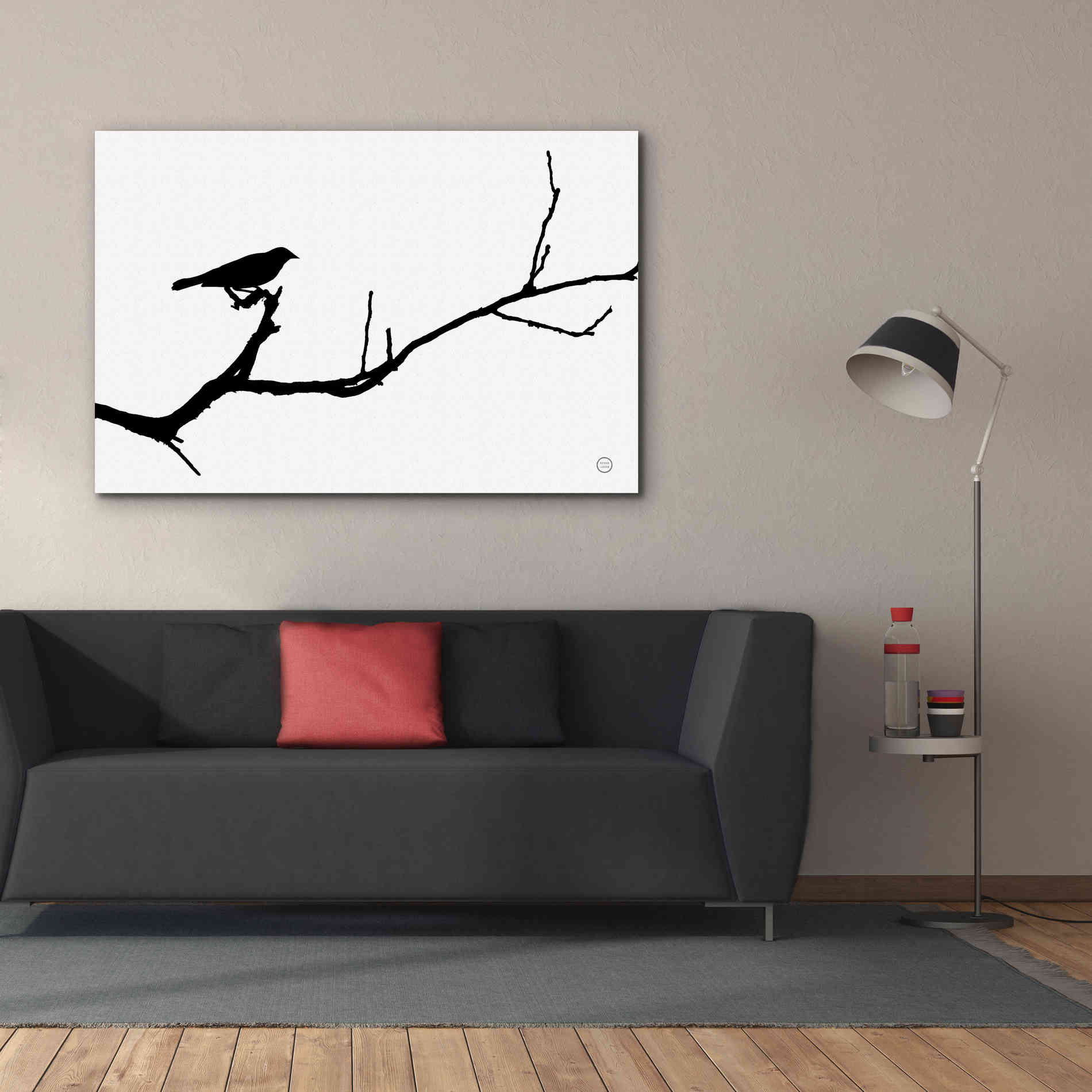 'Bird Silhouette' by Nathan Larson, Canvas Wall Art,60 x 40