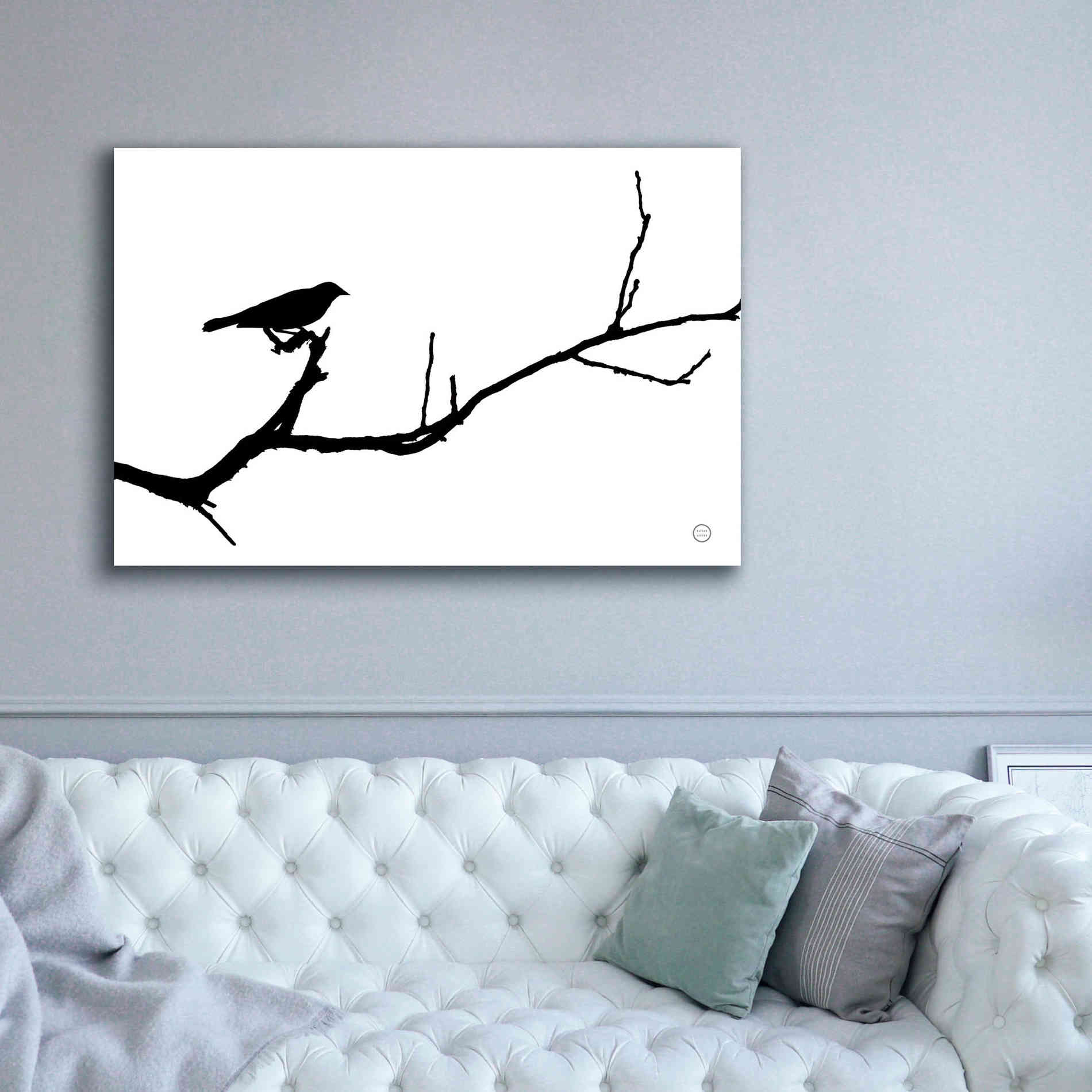 'Bird Silhouette' by Nathan Larson, Canvas Wall Art,60 x 40