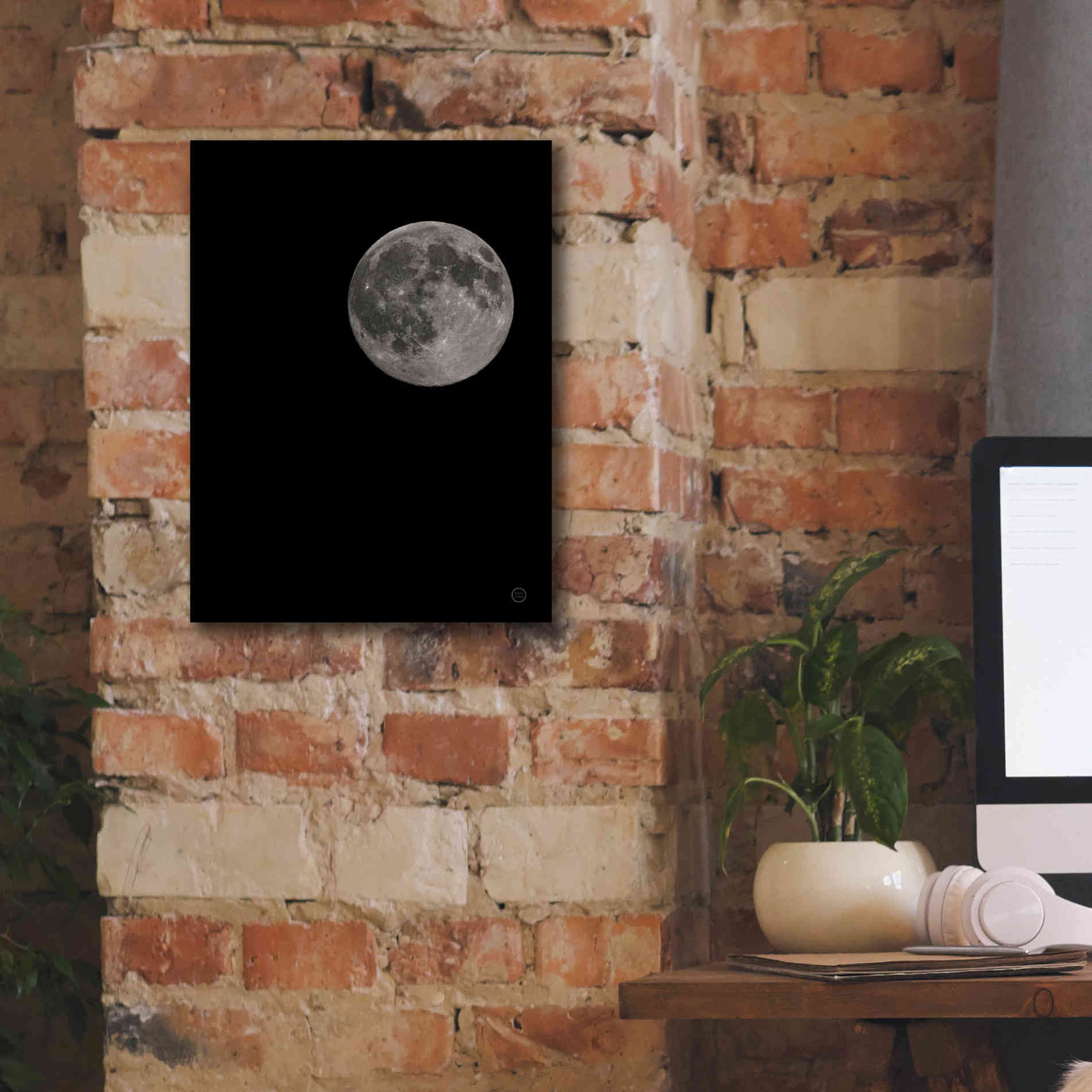 'Moon Detail I' by Nathan Larson, Canvas Wall Art,12 x 16