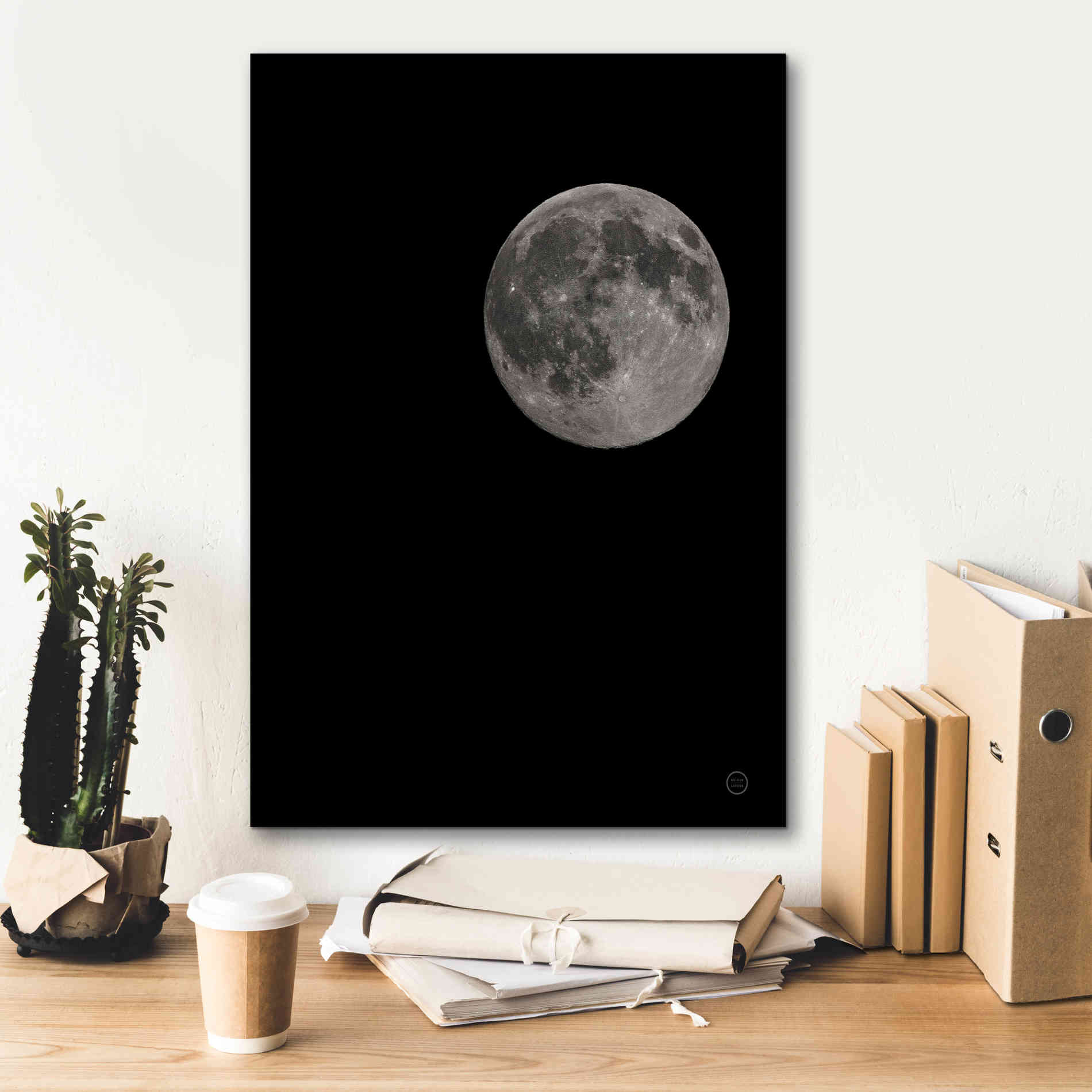 'Moon Detail I' by Nathan Larson, Canvas Wall Art,18 x 26