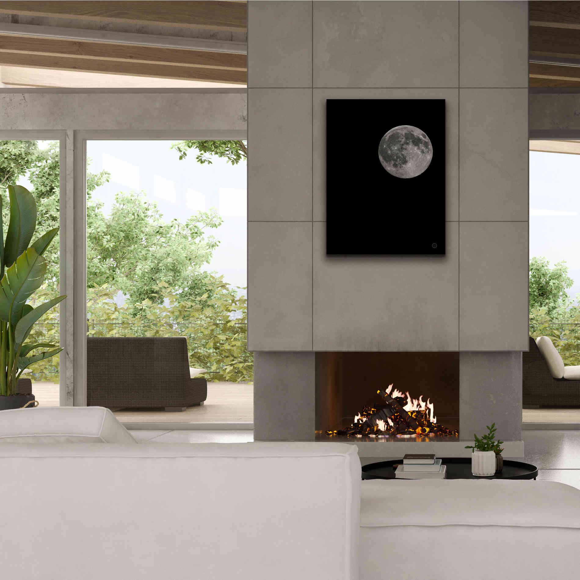 'Moon Detail I' by Nathan Larson, Canvas Wall Art,26 x 34