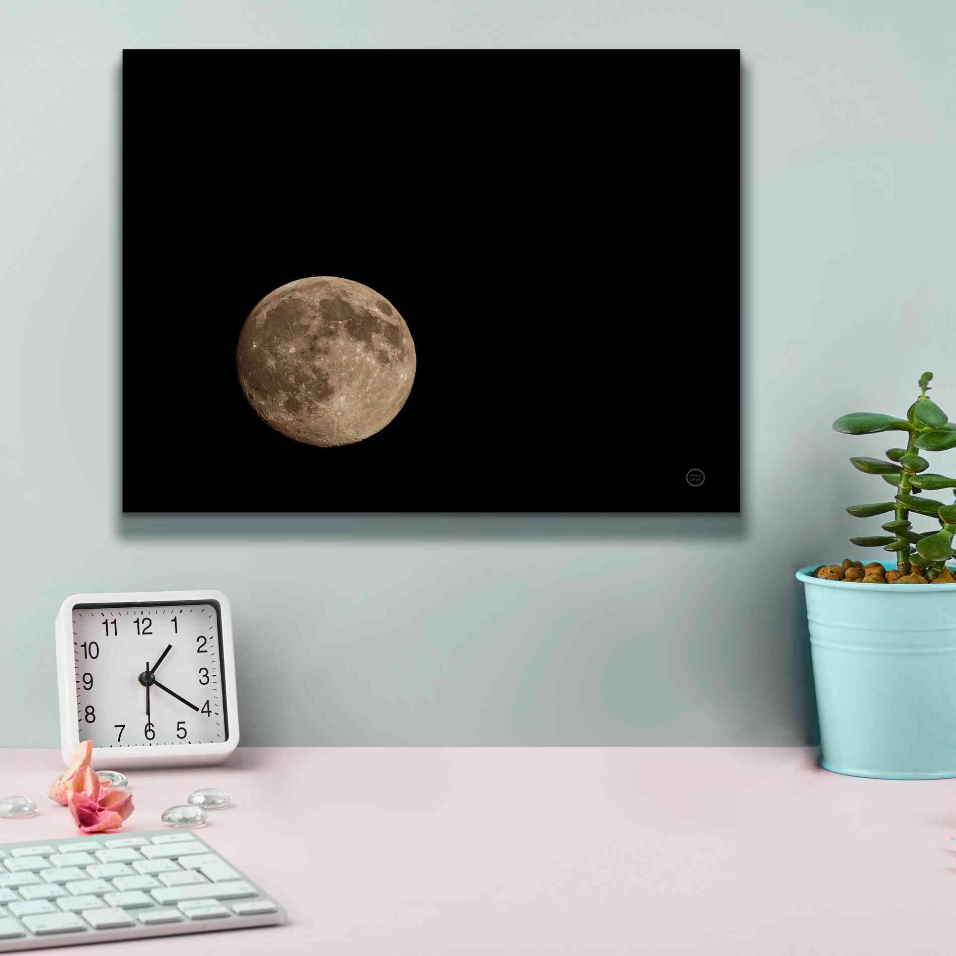 'Moon Detail II' by Nathan Larson, Canvas Wall Art,16 x 12