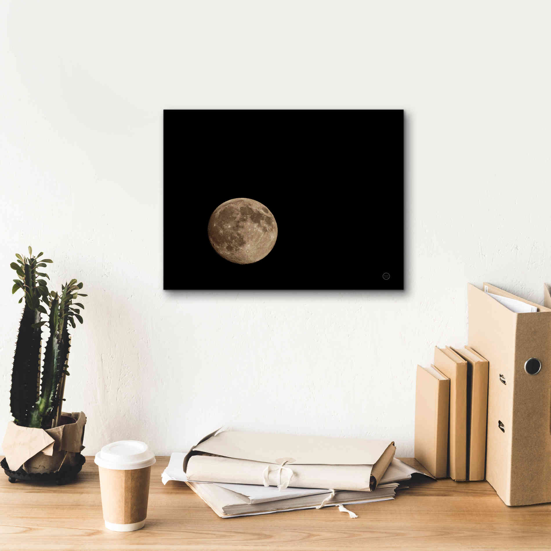 'Moon Detail II' by Nathan Larson, Canvas Wall Art,16 x 12